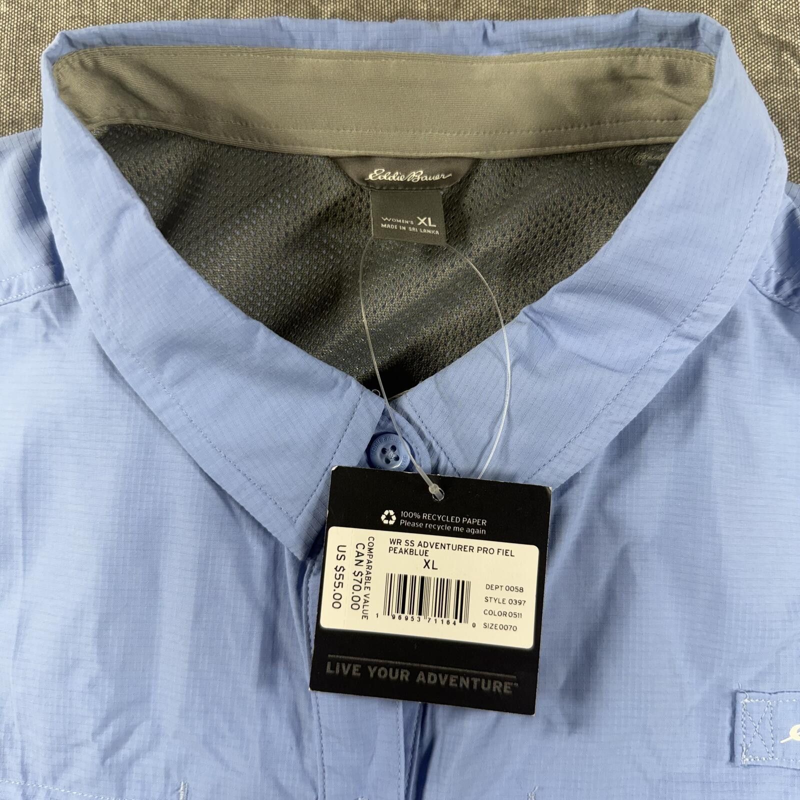 Eddie Bauer Eddie Bauer Pro Field Shirt Women's XL Blue NWT Adventurer Size XL / US 12-14 / IT 48-50 - 2 Thumbnail