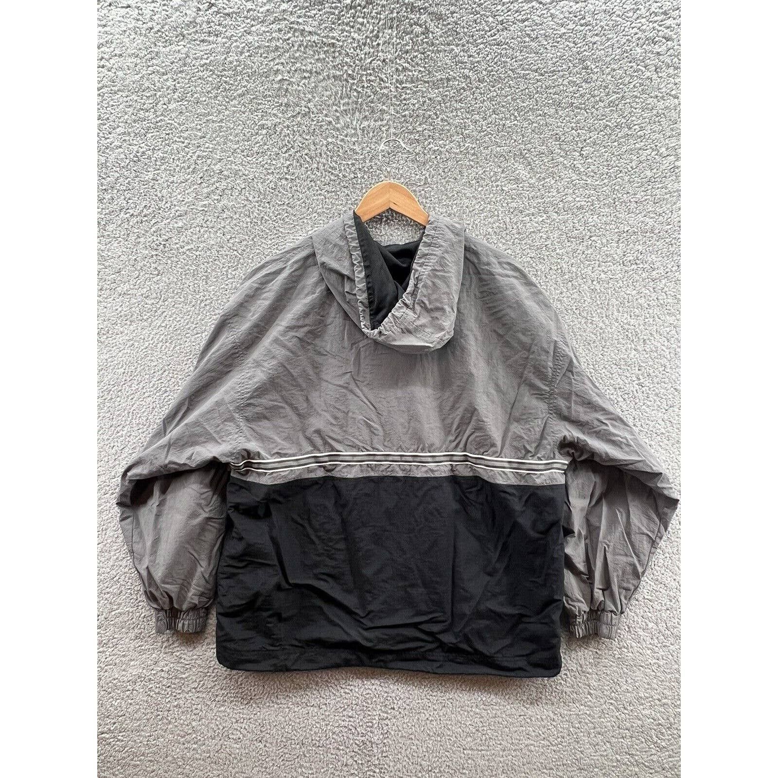 Converse All Stars Gray Black Vintage Hooded Windbreaker