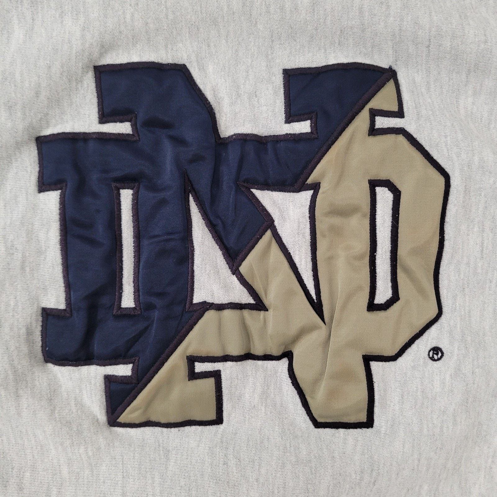 Champion VTG Champion Reverse Weave Notre-Dame Thick Sweatshirt L/XL Size US XL / EU 56 / 4 - 3 Thumbnail