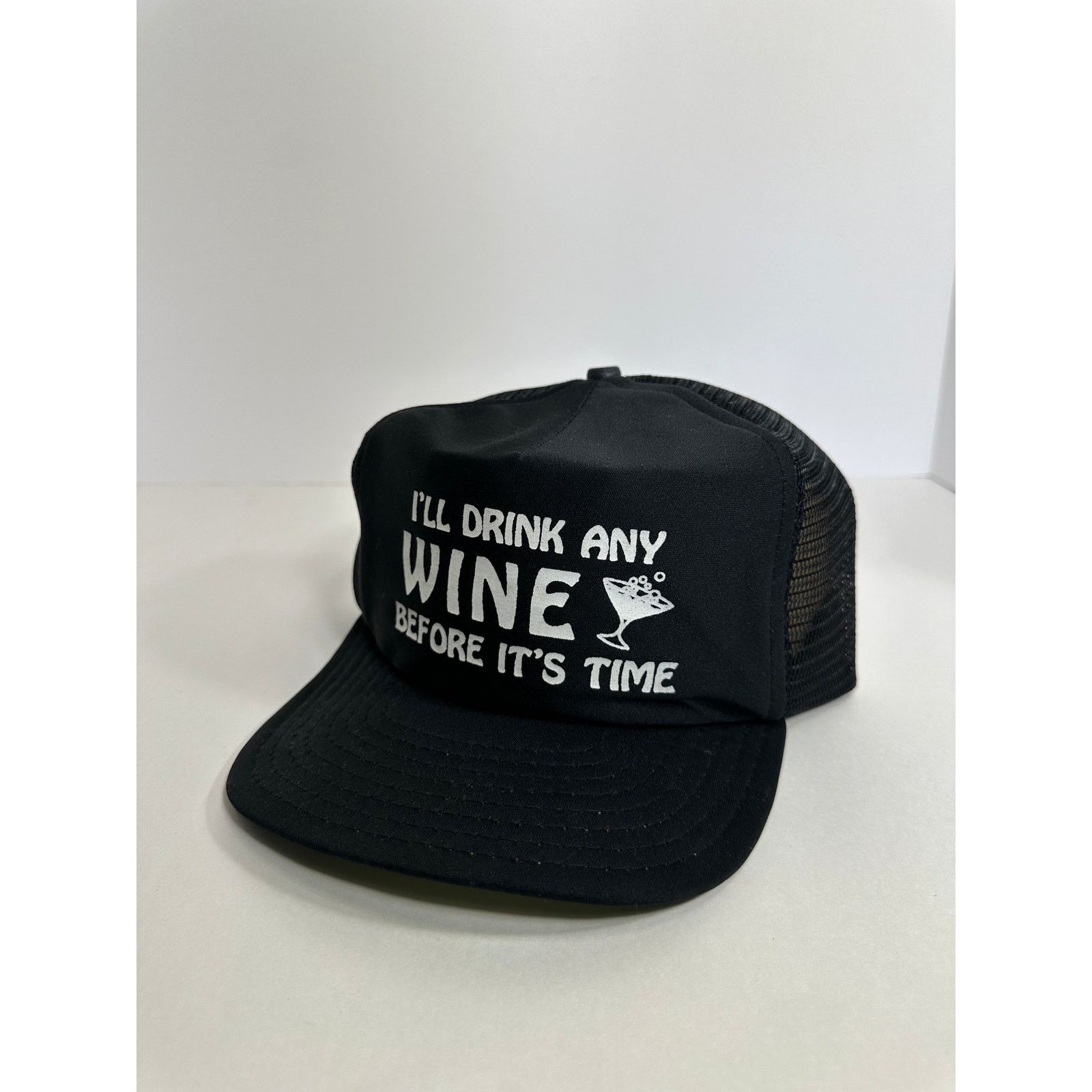 Vintage Vintage Ill Drink Any Wine Before its Time 80s Snapback Hat Size ONE SIZE - 2 Thumbnail
