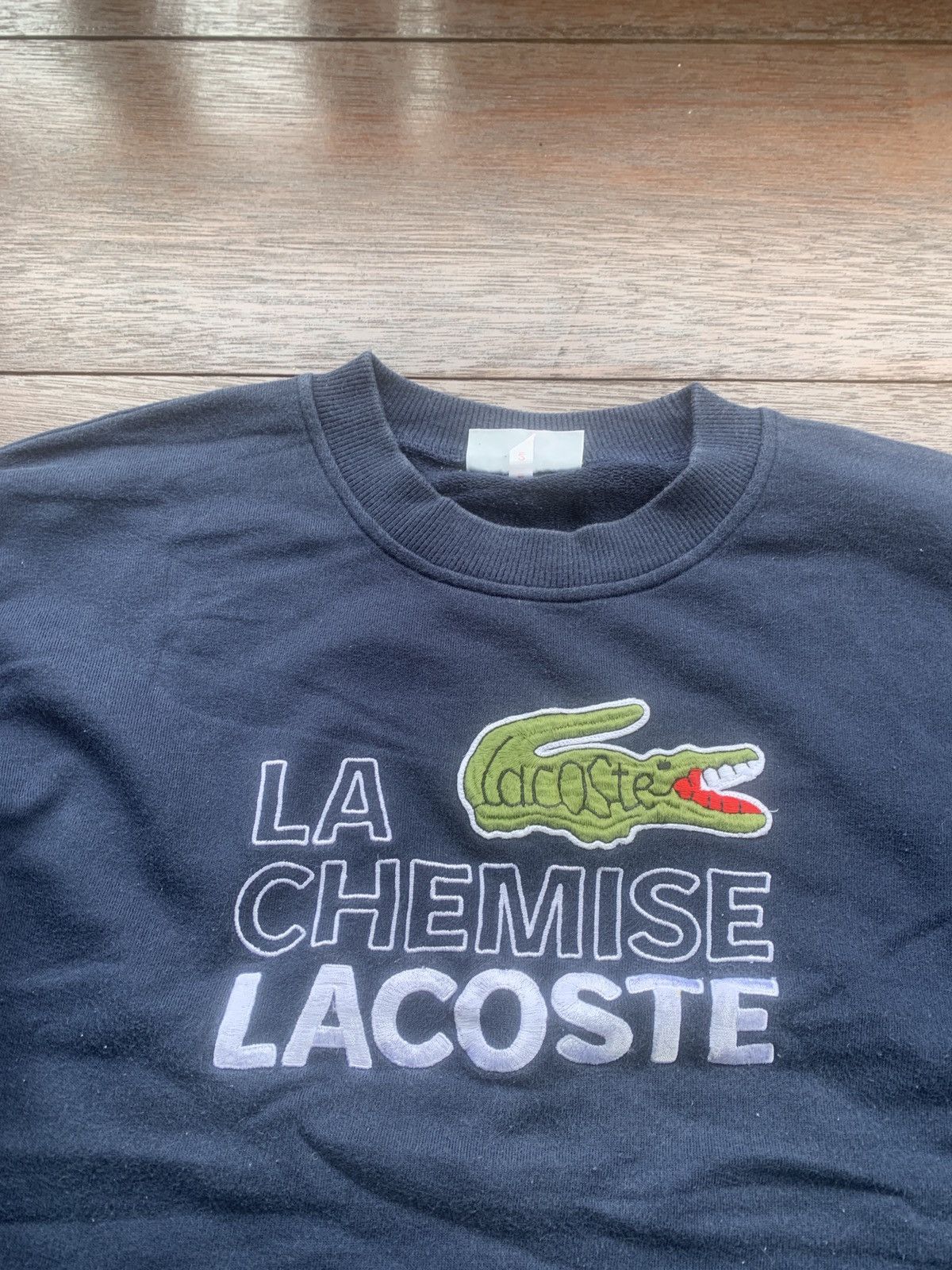 Lacoste × Vintage Vintage Lacoste big embroidery logo sweatshirt Size US S / EU 44-46 / 1 - 2 Thumbnail