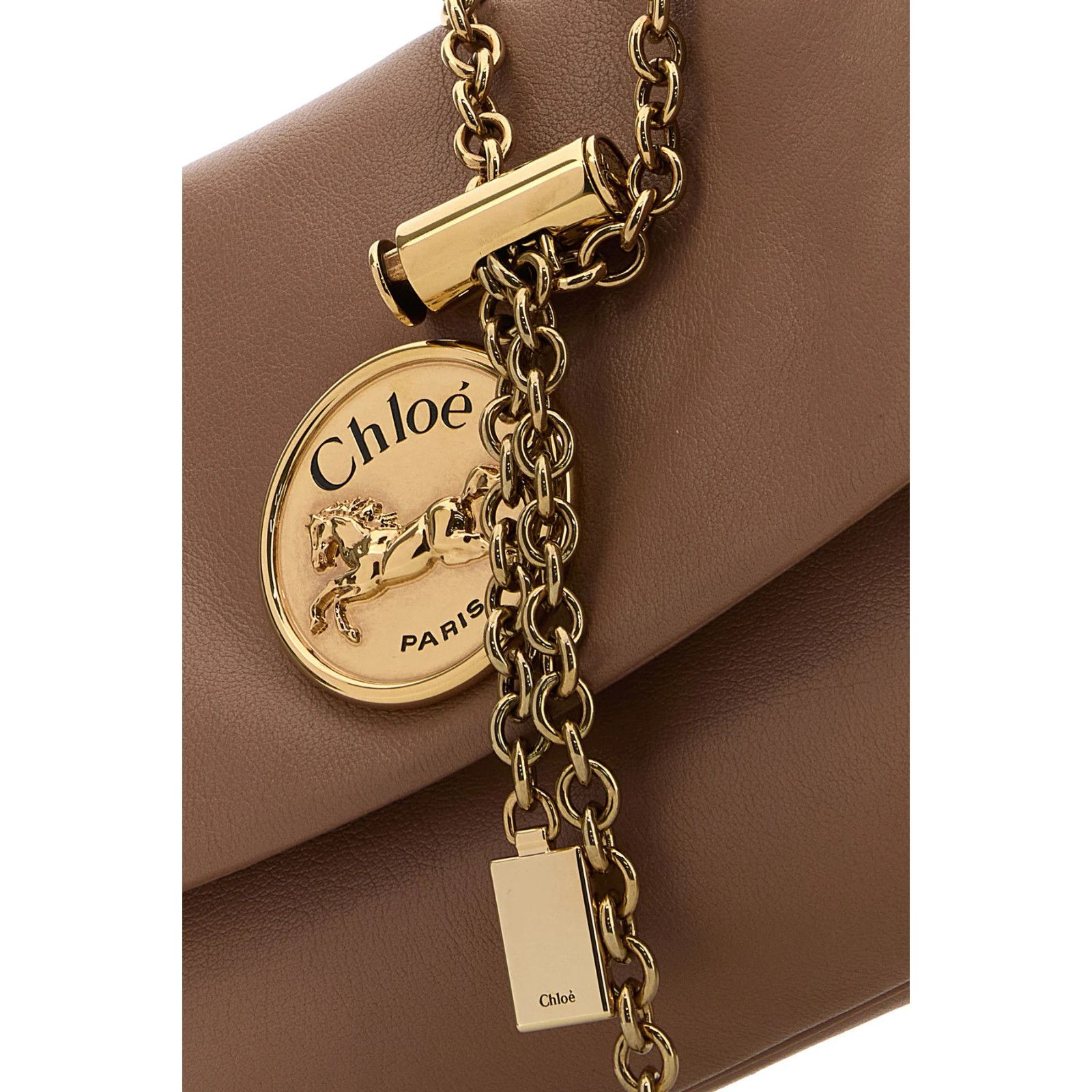 Chloe Chloe Medium Heritage Beige Leather Shoulder Bag New & Authe Size ONE SIZE - 4 Thumbnail