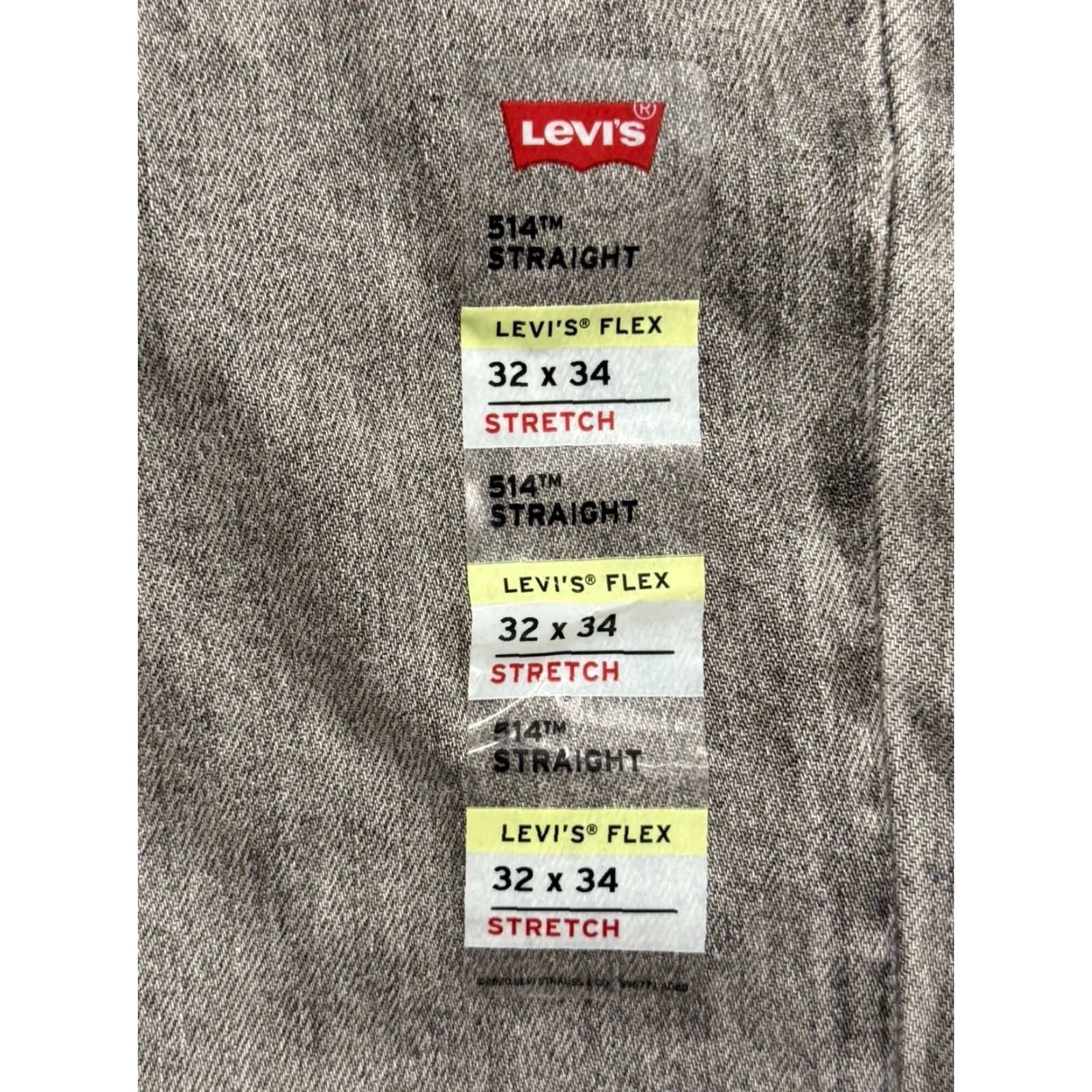 Levi's VINTAGE Levi's 514 Men's Straight Stretch Jeans 32x32 Gray Denim Classic Fit Size US 32 / EU 48 - 4 Thumbnail