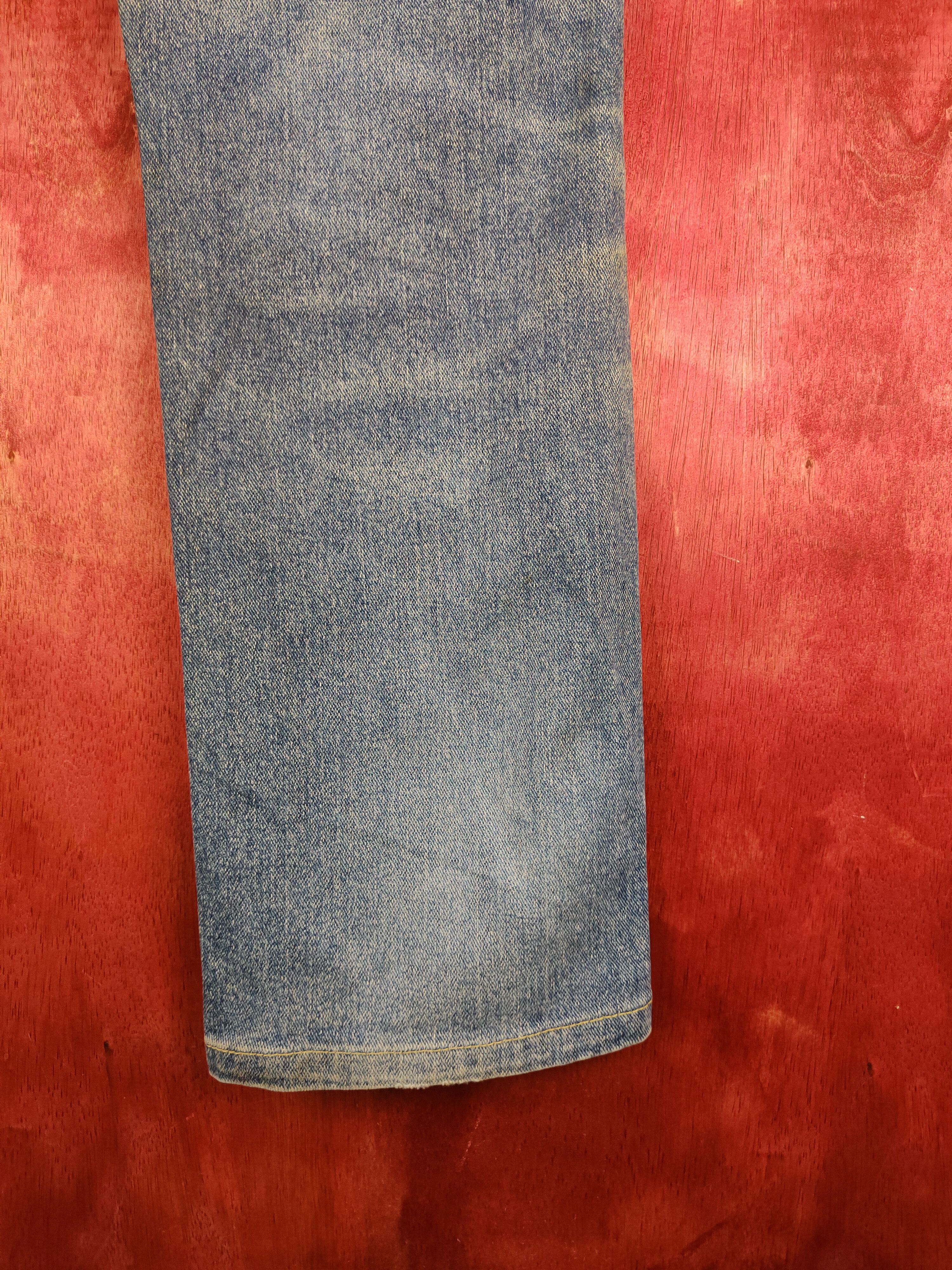 Lee Lee Blue Faded Distressed Ripped Jeans S2224 Size US 31 - 13 Thumbnail