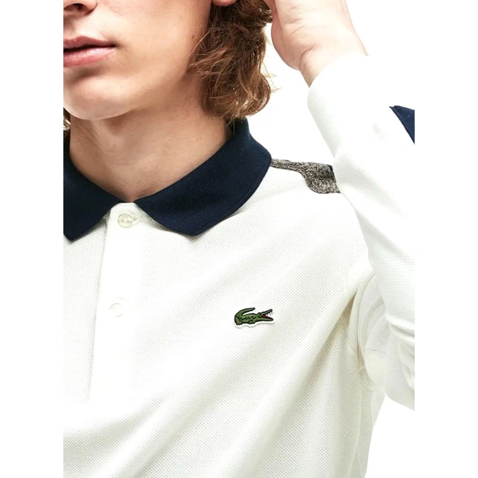 Lacoste Lacoste Regular Fit Polo Long Sleeve Made in France Rare White Sz S Mens Polo Size US S / EU 44-46 / 1 - 3 Thumbnail