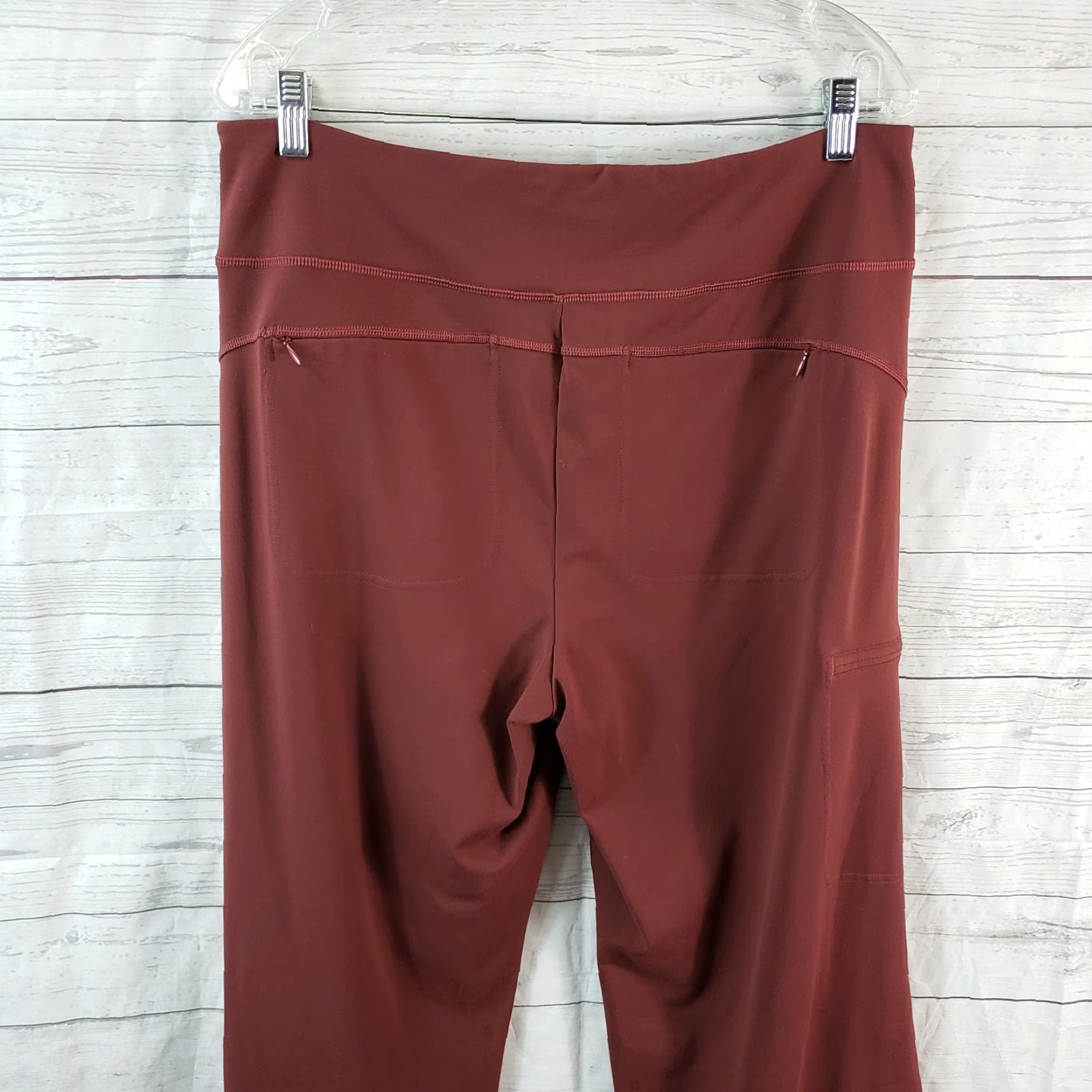 Vintage Duluth Womens Athletic Pants L Brick Red Wide Leg Cargo Pockets Pants Inseam 32 Womens Size 36" / US 14 / IT 50 - 4 Thumbnail