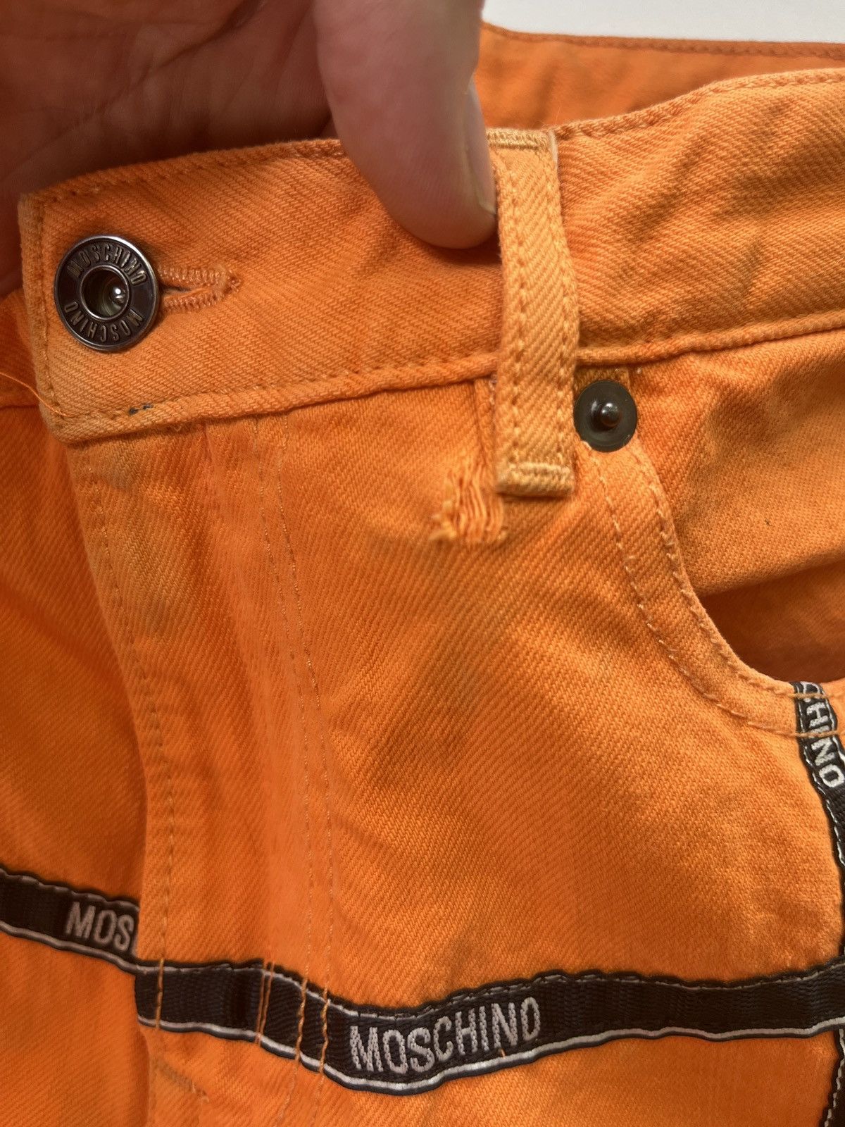 Moschino Men’s orange Moschino jeans Size US 38 / EU 54 - 12 Thumbnail