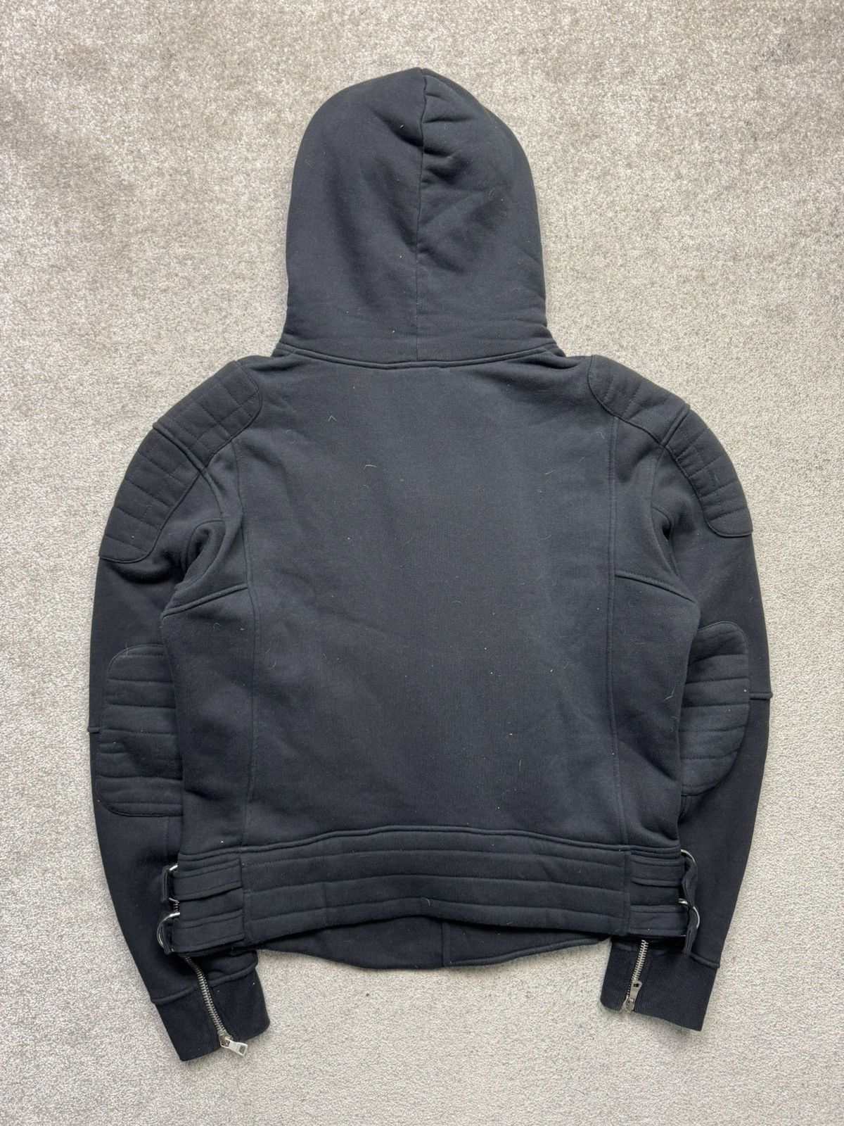 Balmain Balmain Paris by decarnin aw2010 biker style hoodie Size US L / EU 52-54 / 3 - 4 Thumbnail