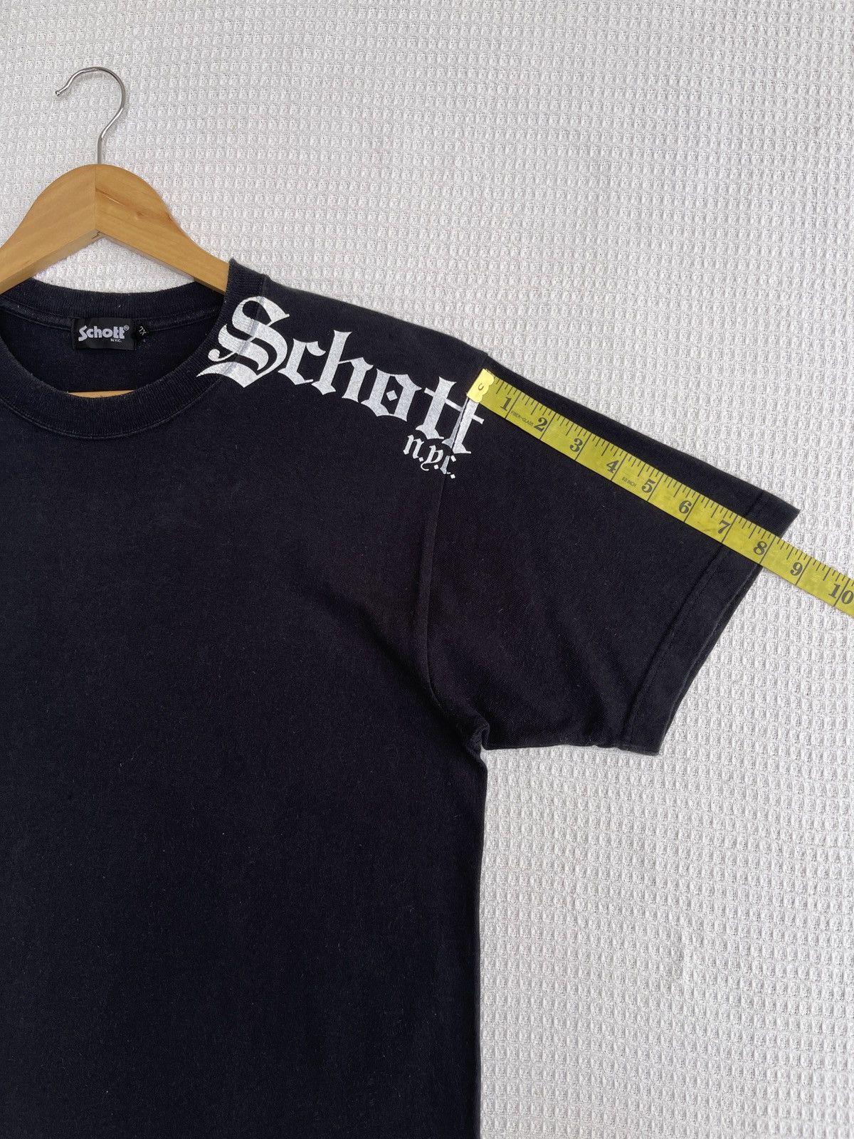 Japanese Brand × Schott × Vintage Last Drop🔥SCHOTT Japan Inc Inspired CHROME HEARTS Logo Tee Size US L / EU 52-54 / 3 - 12 Thumbnail