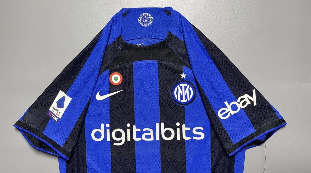 Vintage NWT INTER NIKE 2022/2023 FOOTBALL HOME JERSEY #10 MARTINEZ Size US M / EU 48-50 / 2 - 7 Thumbnail