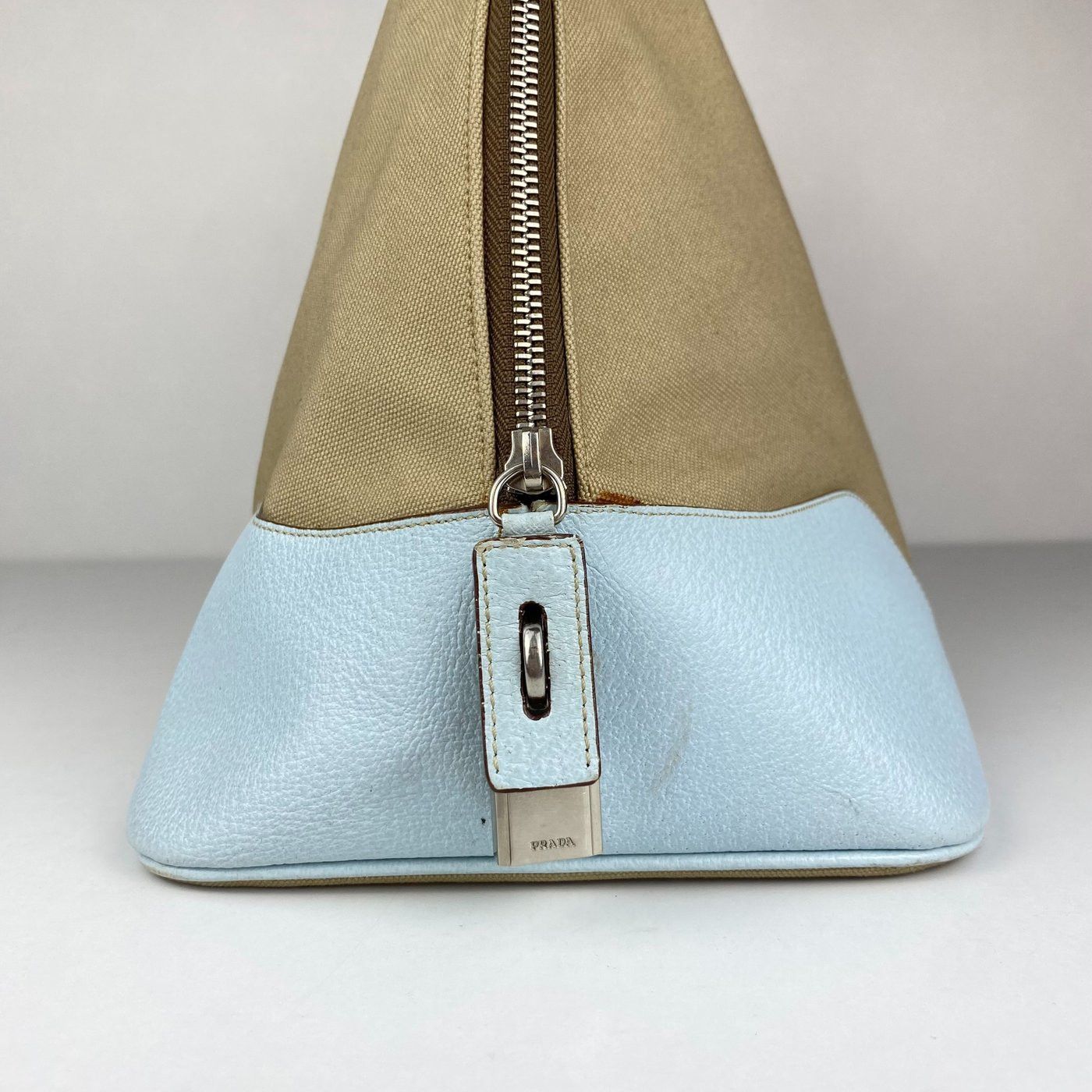 Prada Prada Vintage Canvas and Leather Bowler Bag Size ONE SIZE - 6 Thumbnail