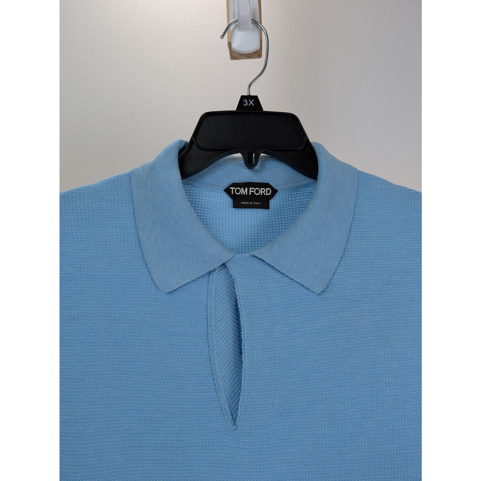 Tom Ford o1rshd1 Knit Polo in Blue Size US M / EU 48-50 / 2 - 5 Thumbnail
