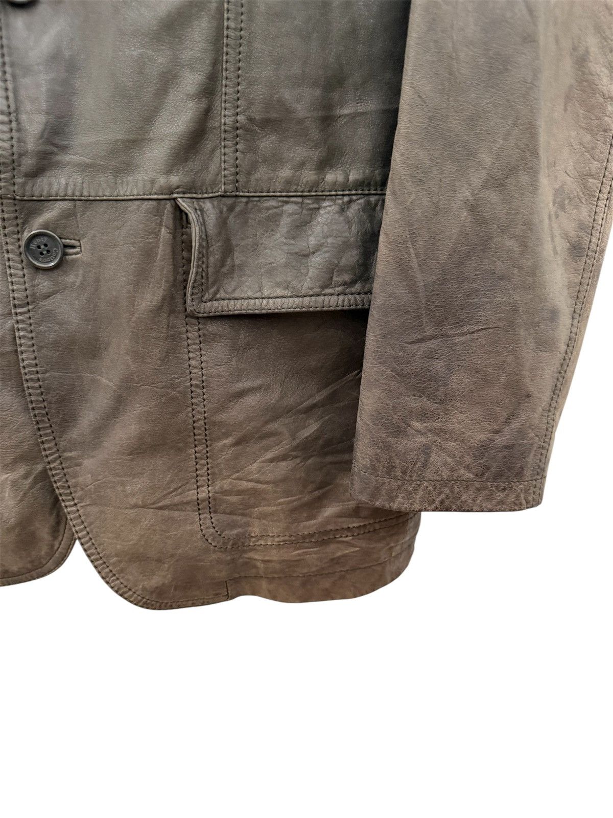 Genuine Leather × Henry Cotton's HENRY COTTON CASUAL JACKET SOFT LEATHER Size US M / EU 48-50 / 2 - 4 Thumbnail