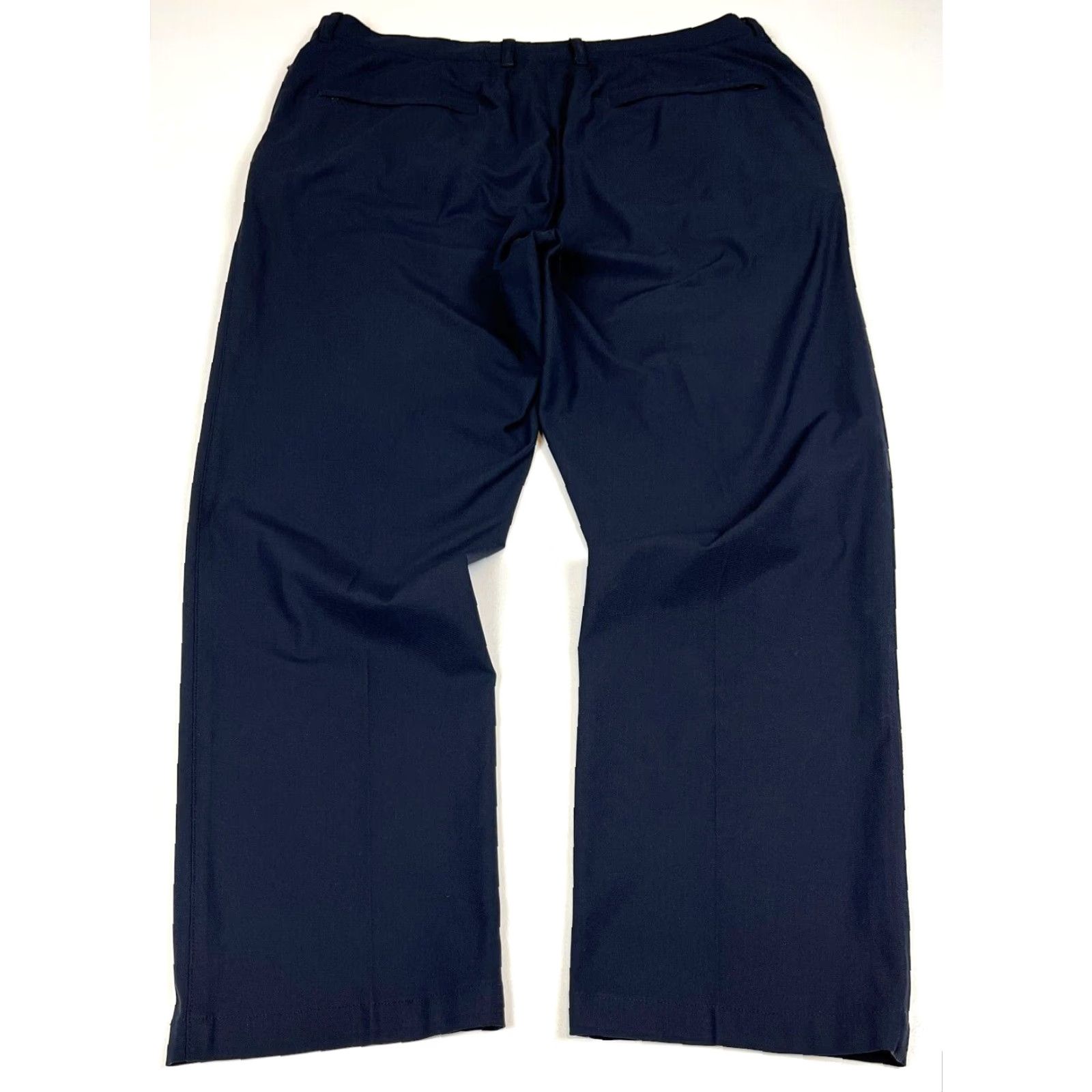 Vintage Twillory Men's Tailored Fit Performance Pants Navy Blue 36 Stretch Chino Flat Front Inseam 27.5"} Size US 36 / EU 52 - 3 Thumbnail