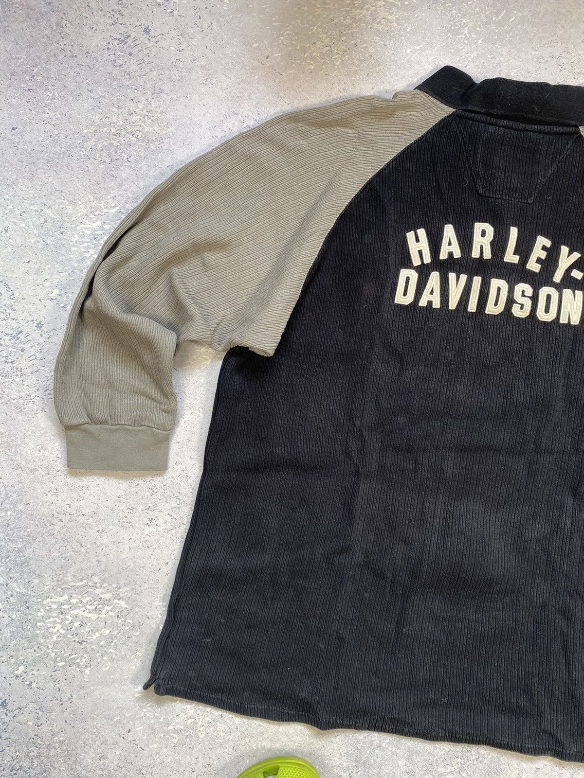 Harley Davidson × Vintage Vintage Harley Davidson Men’s Velvet Sweatshirt With Logo Size US L / EU 52-54 / 3 - 3 Thumbnail