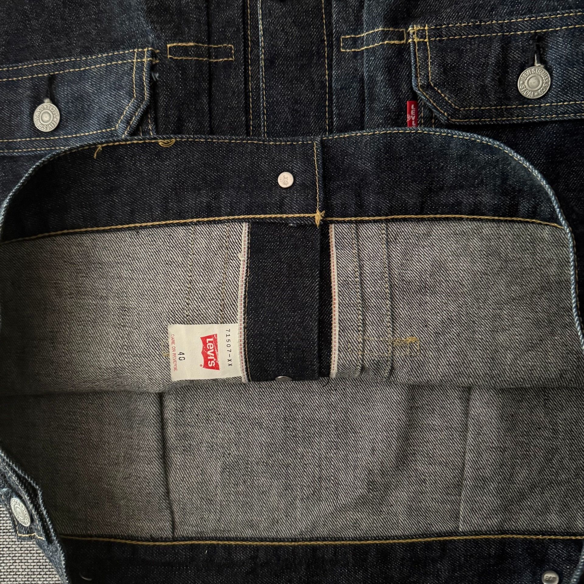 Levi's Vintage Clothing Levi's LVC507 J09 Denim Jacket Size US XXS / EU 40 - 7 Thumbnail