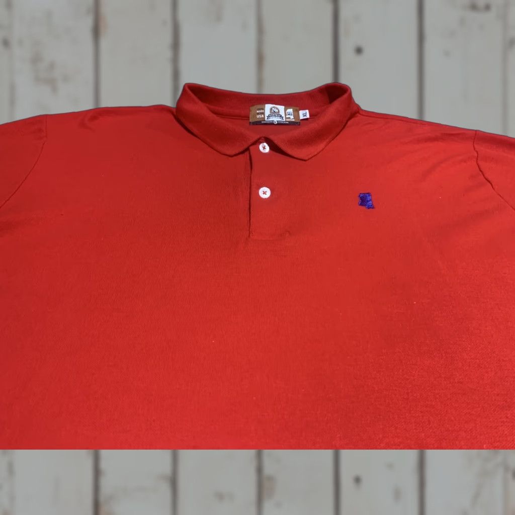 Vintage Mississippi Stately Cotton Red Polo Golf Shirt XL Men Polo Red Mississippi Golf Shirt XL Size US XL / EU 56 / 4 - 1 Thumbnail
