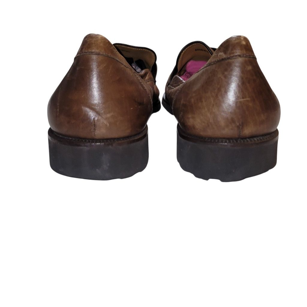 Magnanni Men's Brown Leather Loafers Style 11908 Size 10M