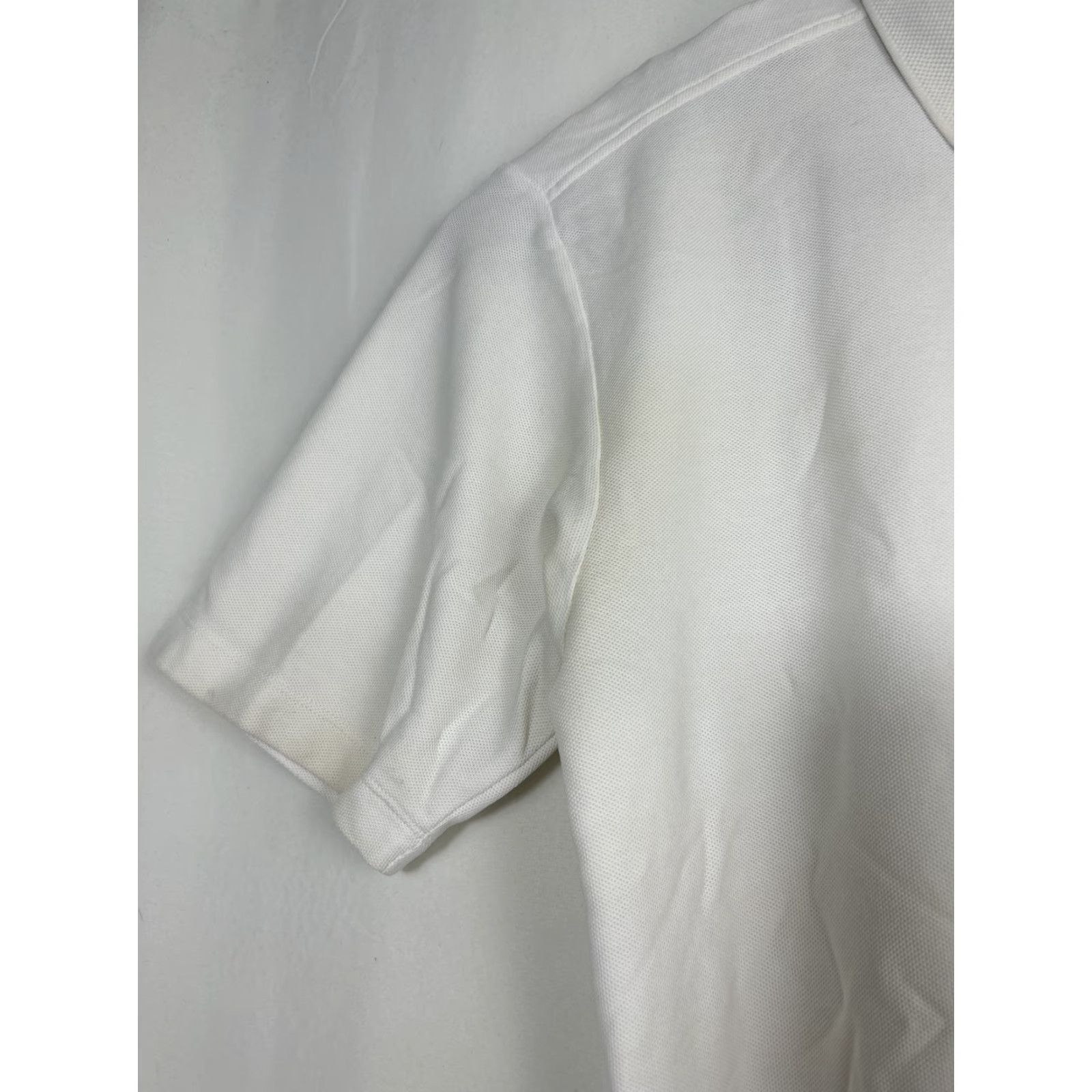 Tommy Bahama Tommy Bahama Polo Shirt Mens XL White Pima Cotton Short Sleeve Pullover Stains Terminal Pit Stains - Beach Golf Walking (Regular) M Size US XL / EU 56 / 4 - 2 Thumbnail