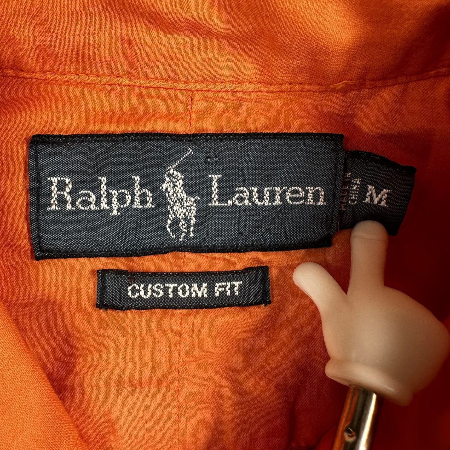 Ralph Lauren Ralph Lauren Shirt Mens M Orange Solid Button-Up Long Sleeve Custom Fit Casual Size US M / EU 48-50 / 2 - 2 Thumbnail