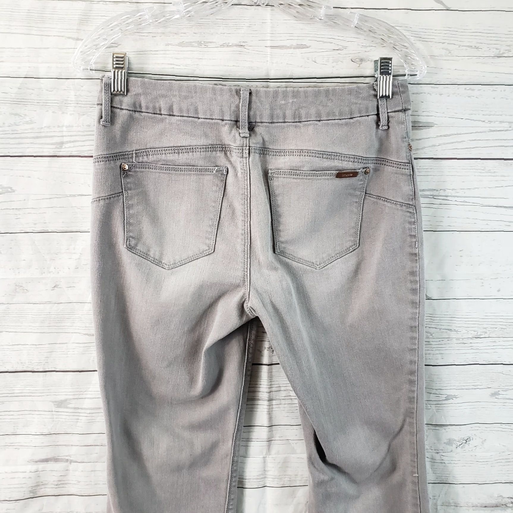Vintage Chico's Womens So Lifting Slim Leg Jeans Sz 4P Gray Mid Rise Cotton Blend Jeans Size 27" / US 4 / IT 40 - 4 Thumbnail