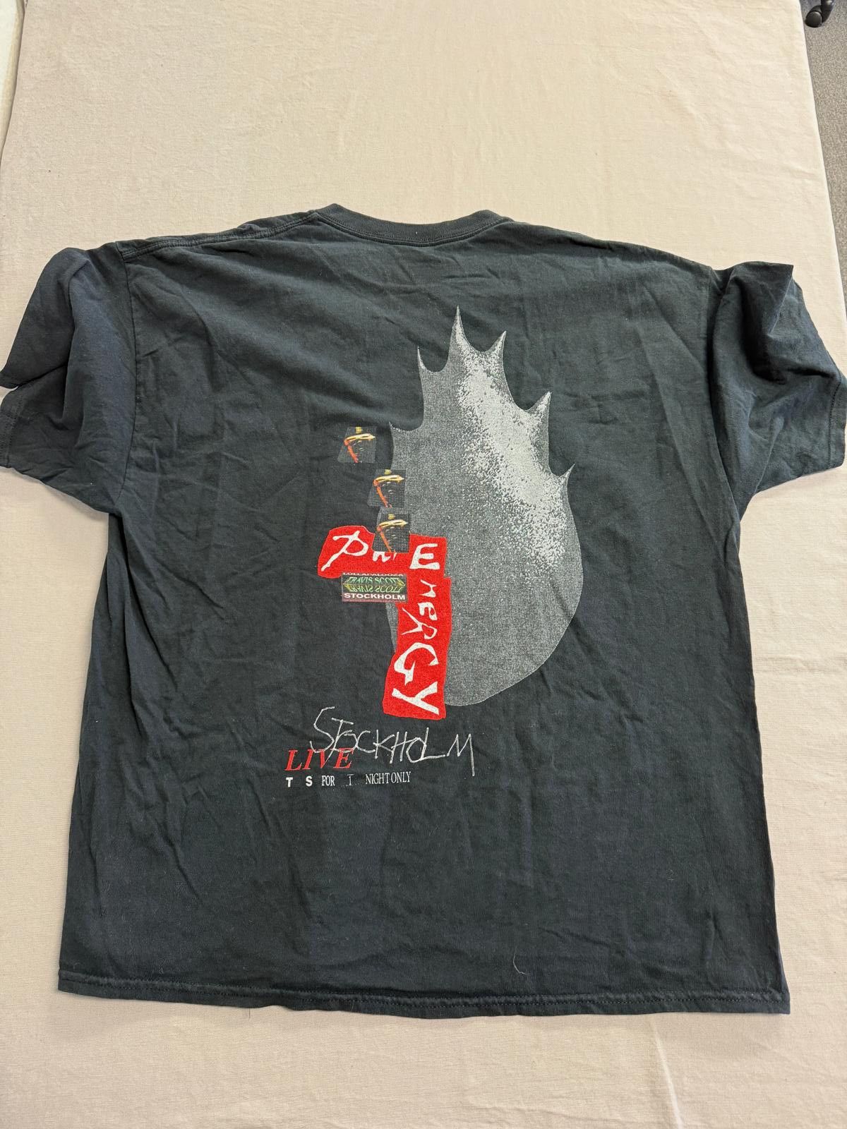 Designer Travis Scott Utopia Tour T-shirt 2023 Europe Stokholm XL Size US XL / EU 56 / 4 - 4 Thumbnail