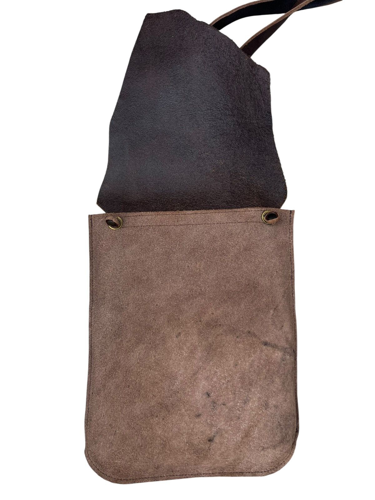 Leather D+ Japan Patina Leather Asymmetrical Sling Bag Size ONE SIZE - 23 Thumbnail