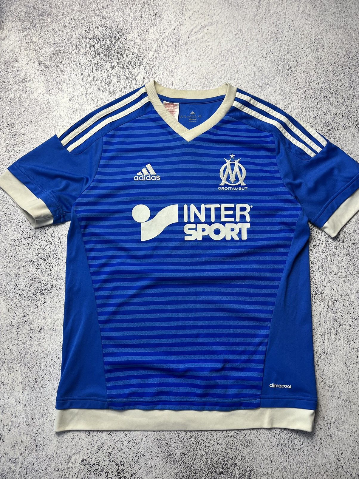 Adidas Vintage Adidas 2015/16 Olympique de Marseille Third Shirt Size US S / EU 44-46 / 1 - 5 Thumbnail