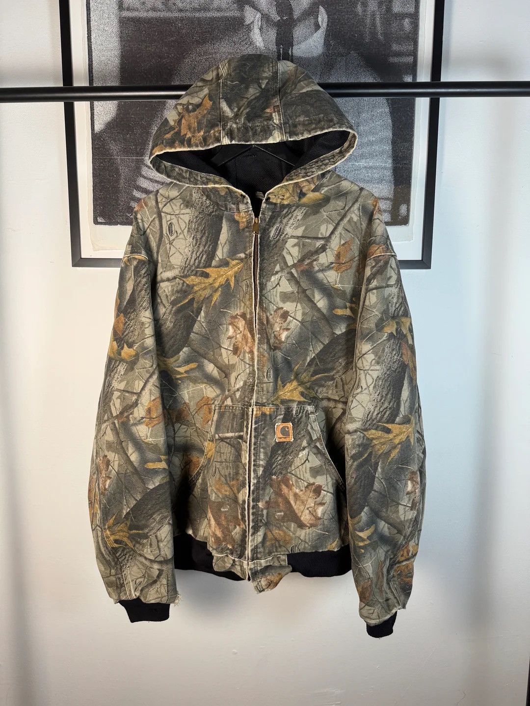Vintage 🚭 CLASSIC 🚭 CARHARTT THRASHED REALTREE HOODED WORK JACKET Size US XL / EU 56 / 4 - 10 Thumbnail