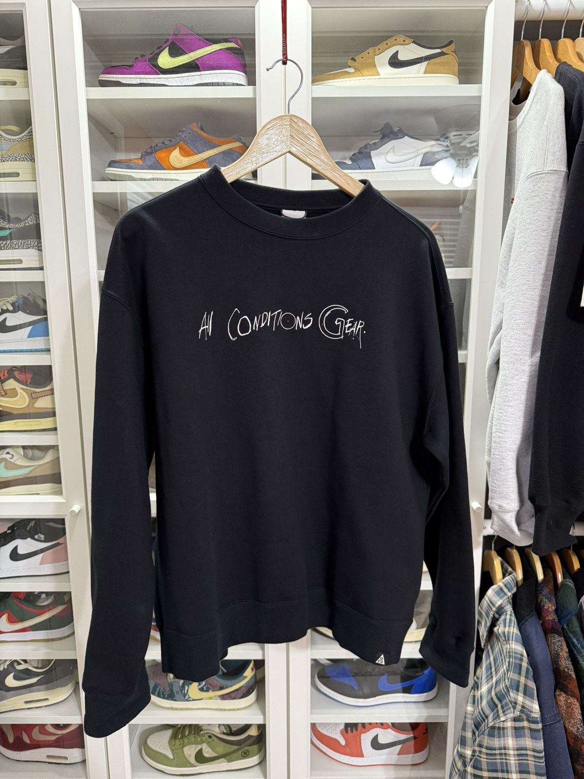 Nike ACG Nike ACG Therma-Fit Fleece Sweatshirt - Black Size US M / EU 48-50 / 2 - 2 Thumbnail
