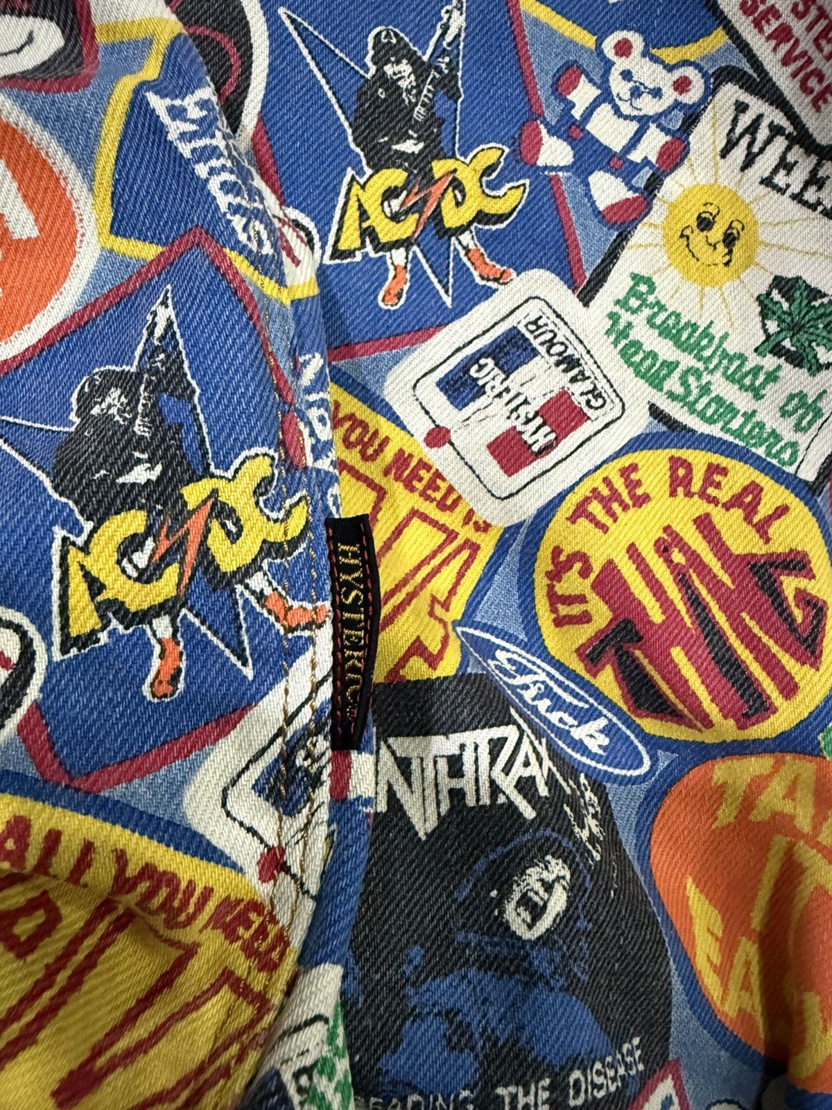 Hysteric Glamour Vintage 1990s Hysteric Glamour Fullprint Band Logo Backpack Size ONE SIZE - 6 Thumbnail