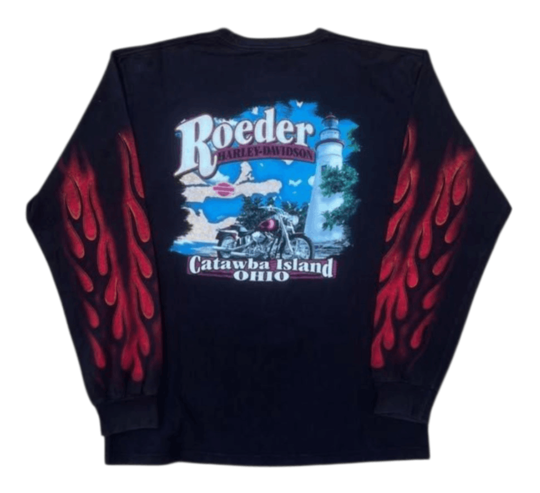 Harley Davidson Harley Davidson double red flame Size US L / EU 52-54 / 3 - 2 Thumbnail