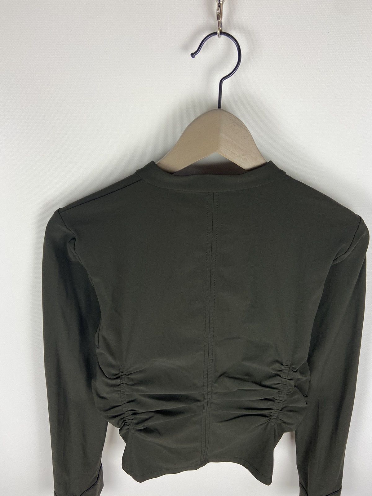 Designer × Marithe + Francois Girbaud Marithe Francois Girbaund Avant-Garde Khaki Zip Jacket Size M / US 6-8 / IT 42-44 - 20 Thumbnail