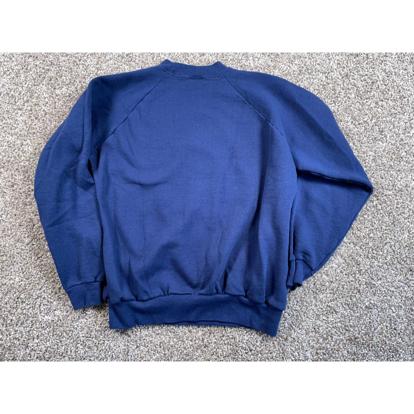 Hanes VTG 90s Winter Teddy Bear Motif Sweatshirt Adult Large Blue Raglan Sleeves 50/50 Size US L / EU 52-54 / 3 - 3 Thumbnail