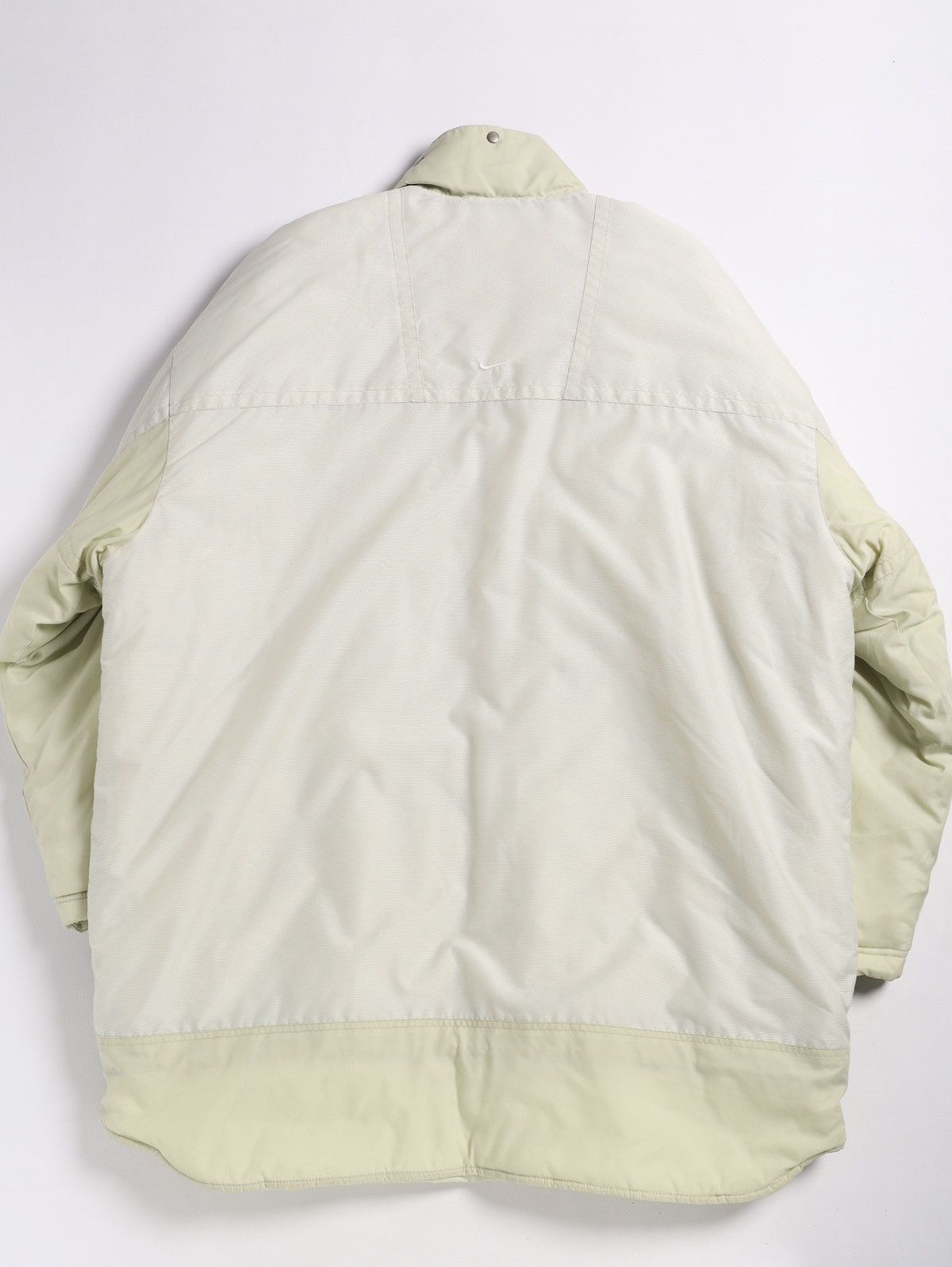Nike Nike Vintage Nylon Coat Logo Parka Jacket Beige Cream White Size US XXL / EU 58 / 5 - 9 Thumbnail