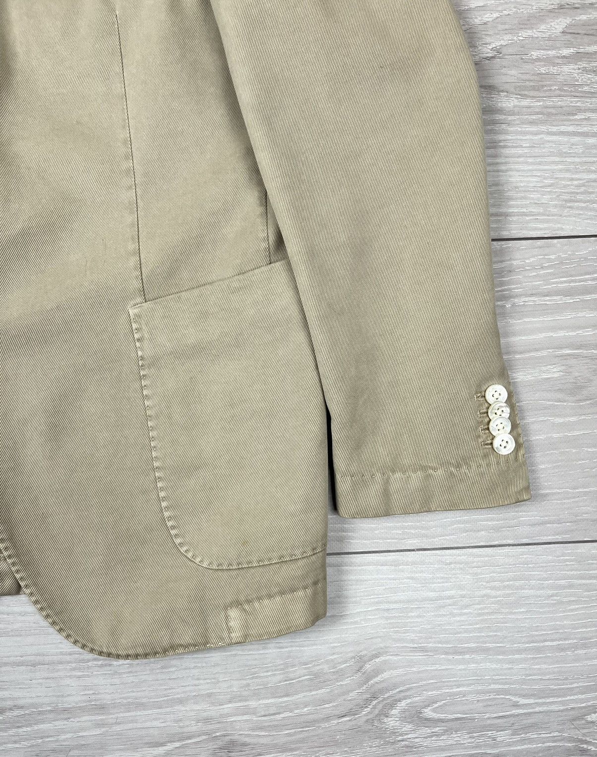 Boglioli Boglioli Coat Luxury Cotton Beige Blazer Jacket 52 size Size US L / EU 52-54 / 3 - 7 Thumbnail