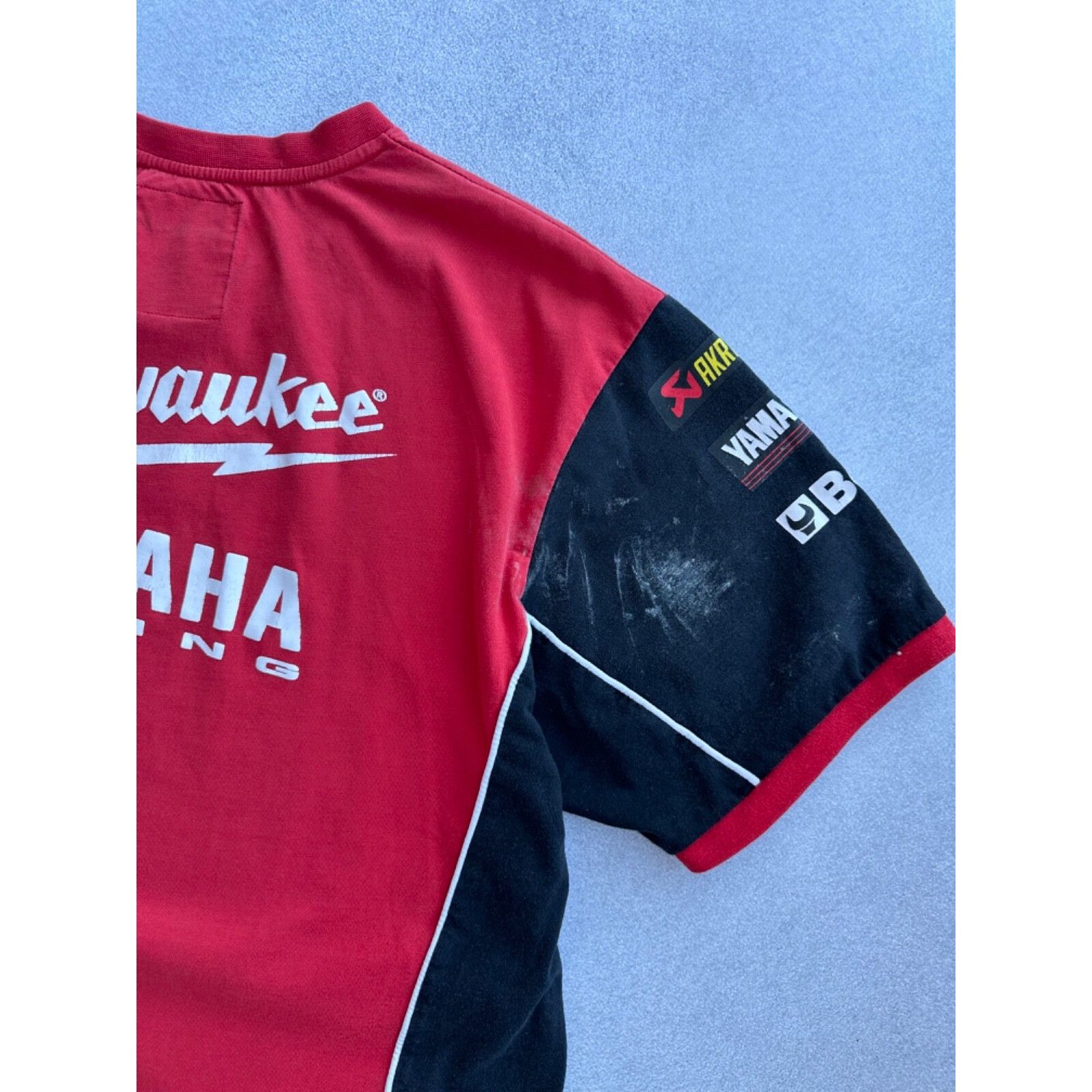 Yamaha VTG Yamaha Racing Milwaukee Monster Distressed T-shirt Size US XL / EU 56 / 4 - 13 Thumbnail