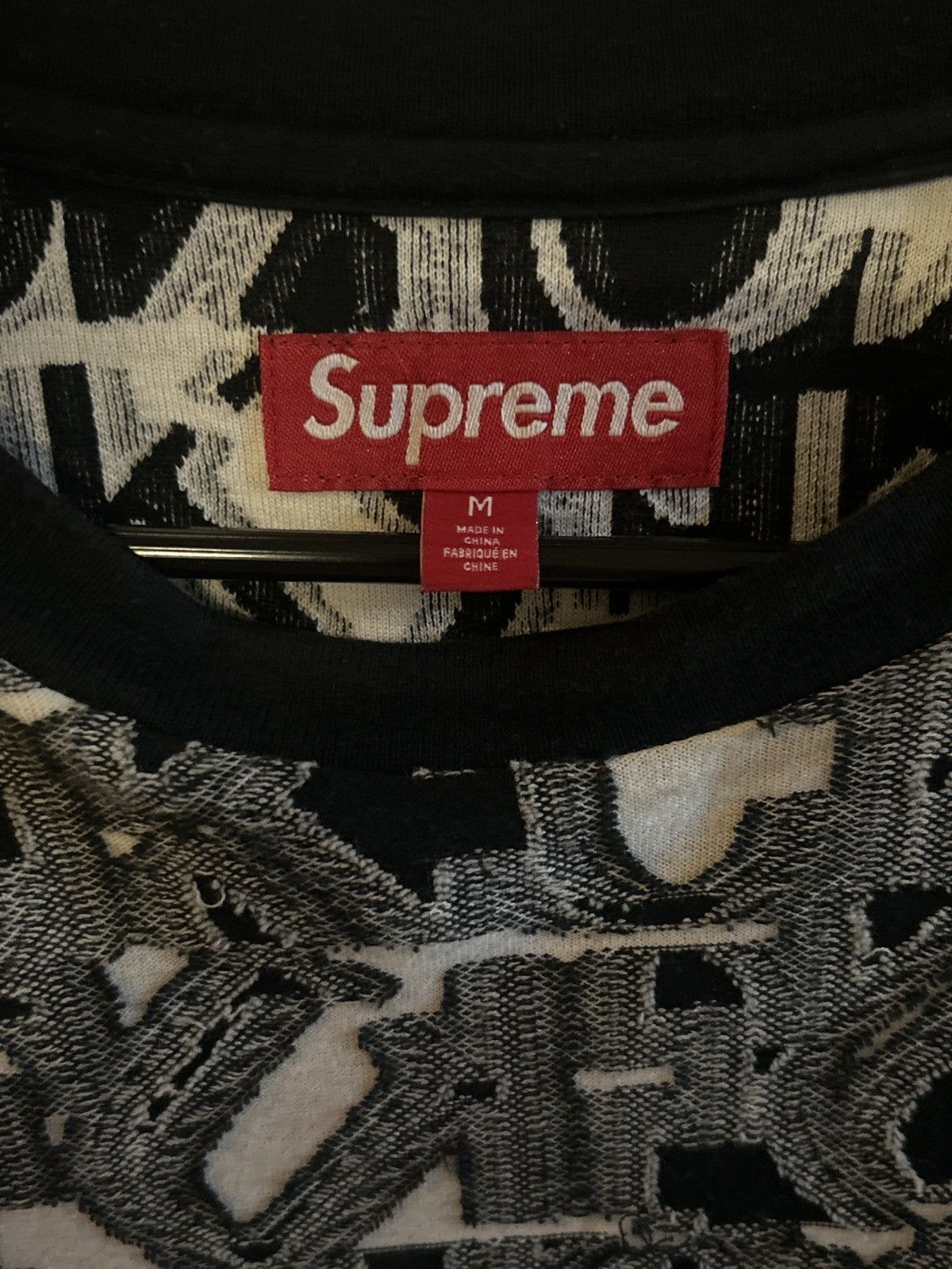 Supreme Supreme fuck intarsia short sleeve top Size US M / EU 48-50 / 2 - 7 Thumbnail