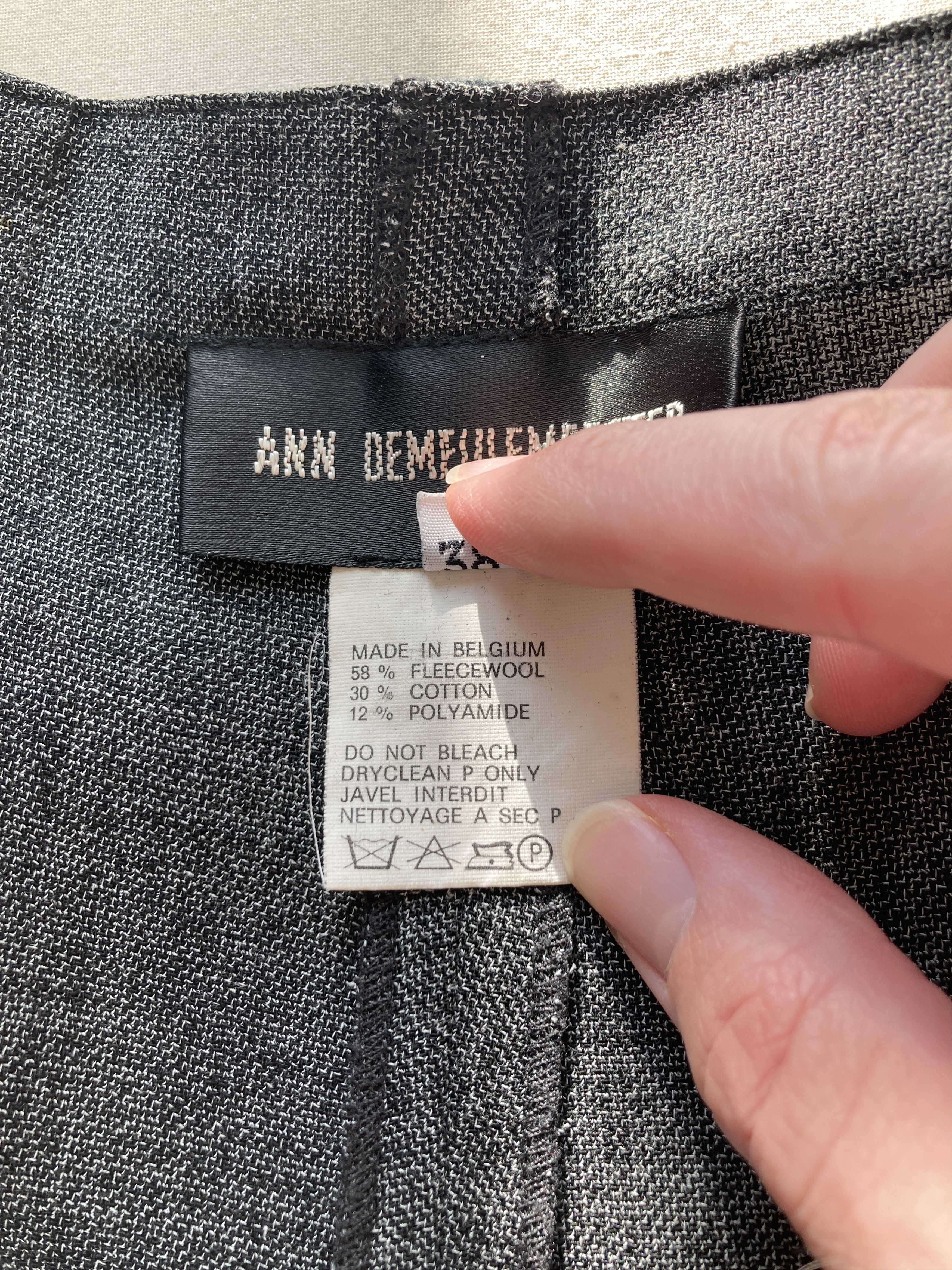 Ann Demeulemeester Early 90's Grey Side Buttoned Trousers Size 27" / US 4 / IT 40 - 9 Thumbnail