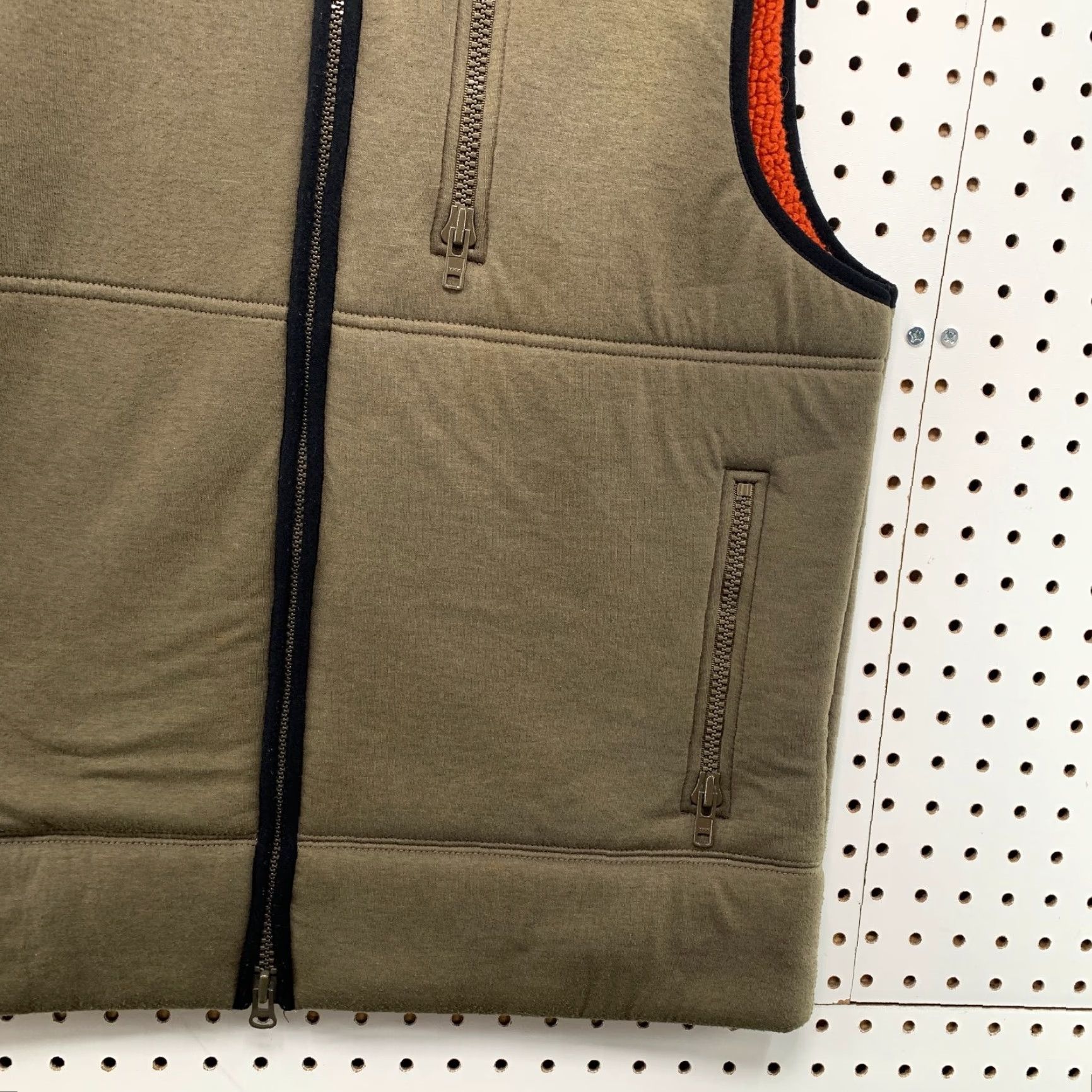 J.Crew J.CREW Vest Mens XL Olive Green Orange Sherpa Lined Jacket Size US XL / EU 56 / 4 - 6 Thumbnail