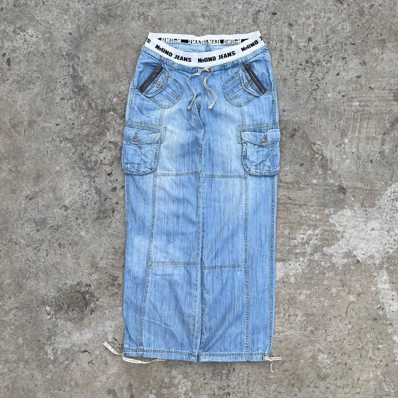 Le Grande Bleu (L.G.B.) VTG Women’s With a Low Seat Jeans Multi-pocket Y2K Grunge Size 28" / US 6 / IT 42 - 2 Thumbnail