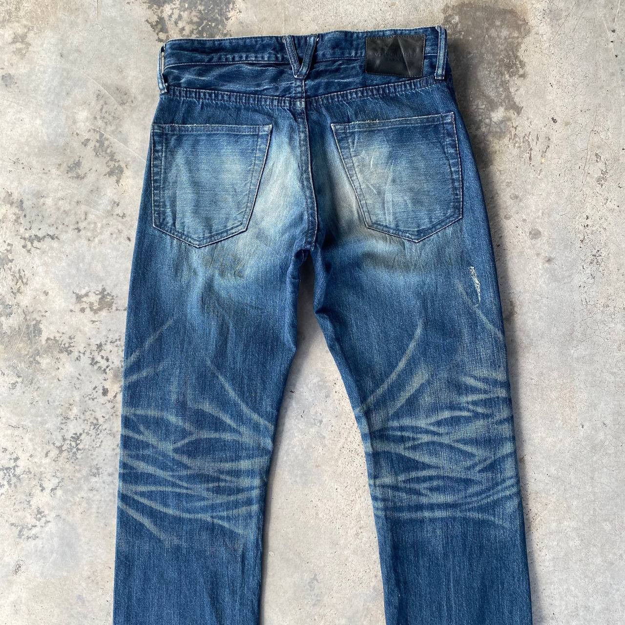 Tornado Mart RYO ISHIKAWA BY VANQUISH TOKYO JAPAN DISTRESSED BLUEWASH Size US 28 / EU 44 - 7 Thumbnail