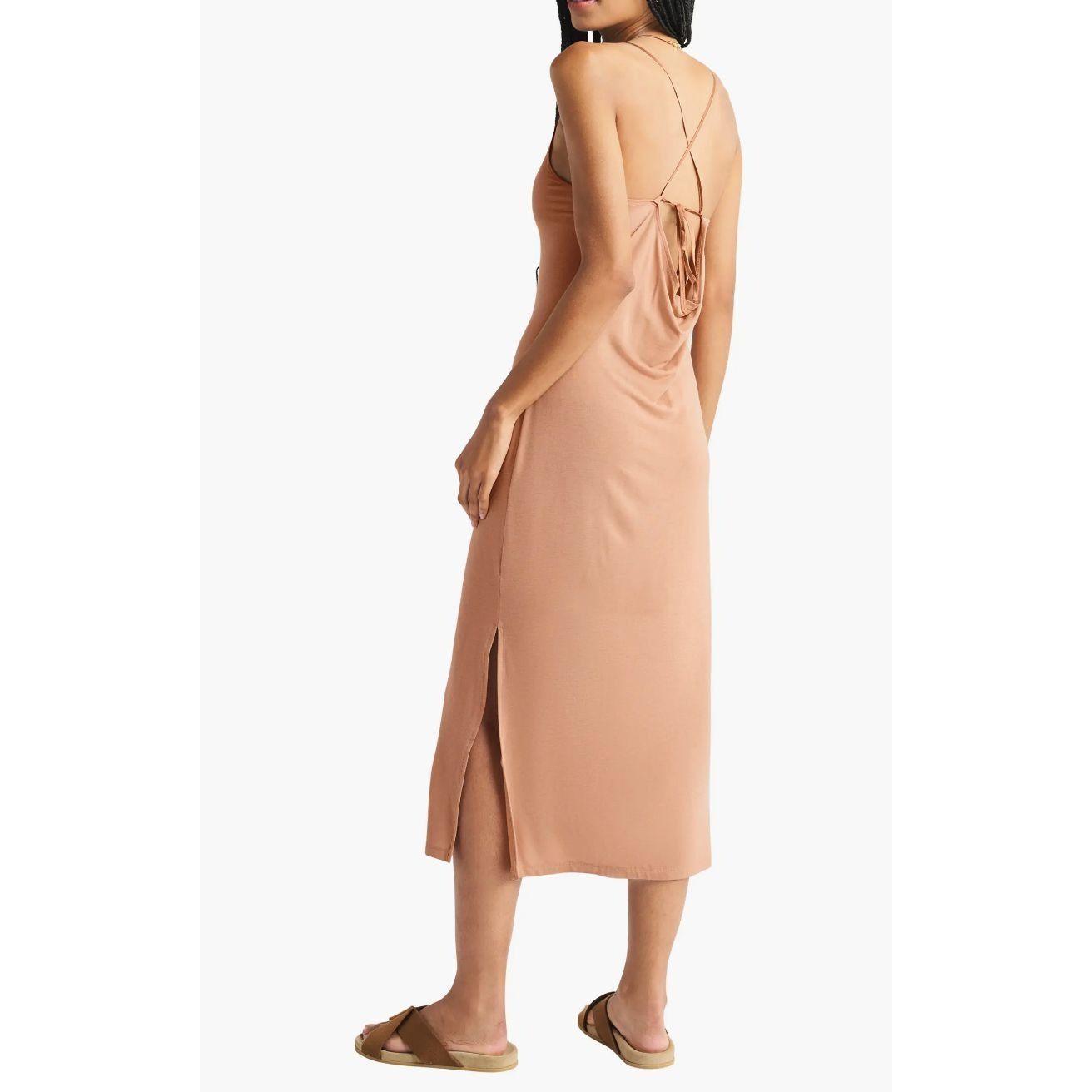 Splendid Splendid Caramel Everywhere Cashmere Blend Layer Knit Slipdr Size S / US 4 / IT 40 - 3 Thumbnail