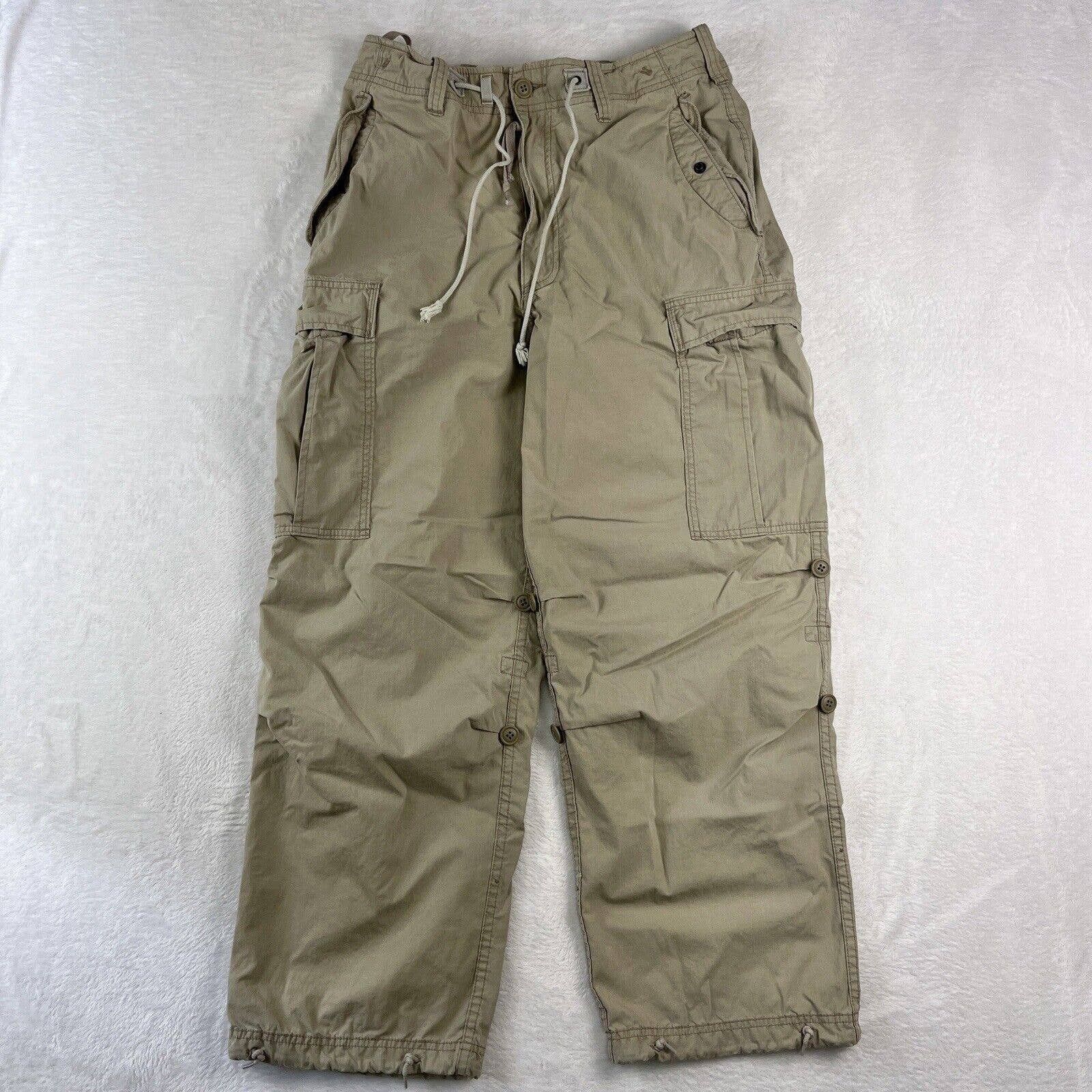 Vintage Vtg Y2K Paratrooper Cargo Pants 32x27.5 Military Skate Small ...