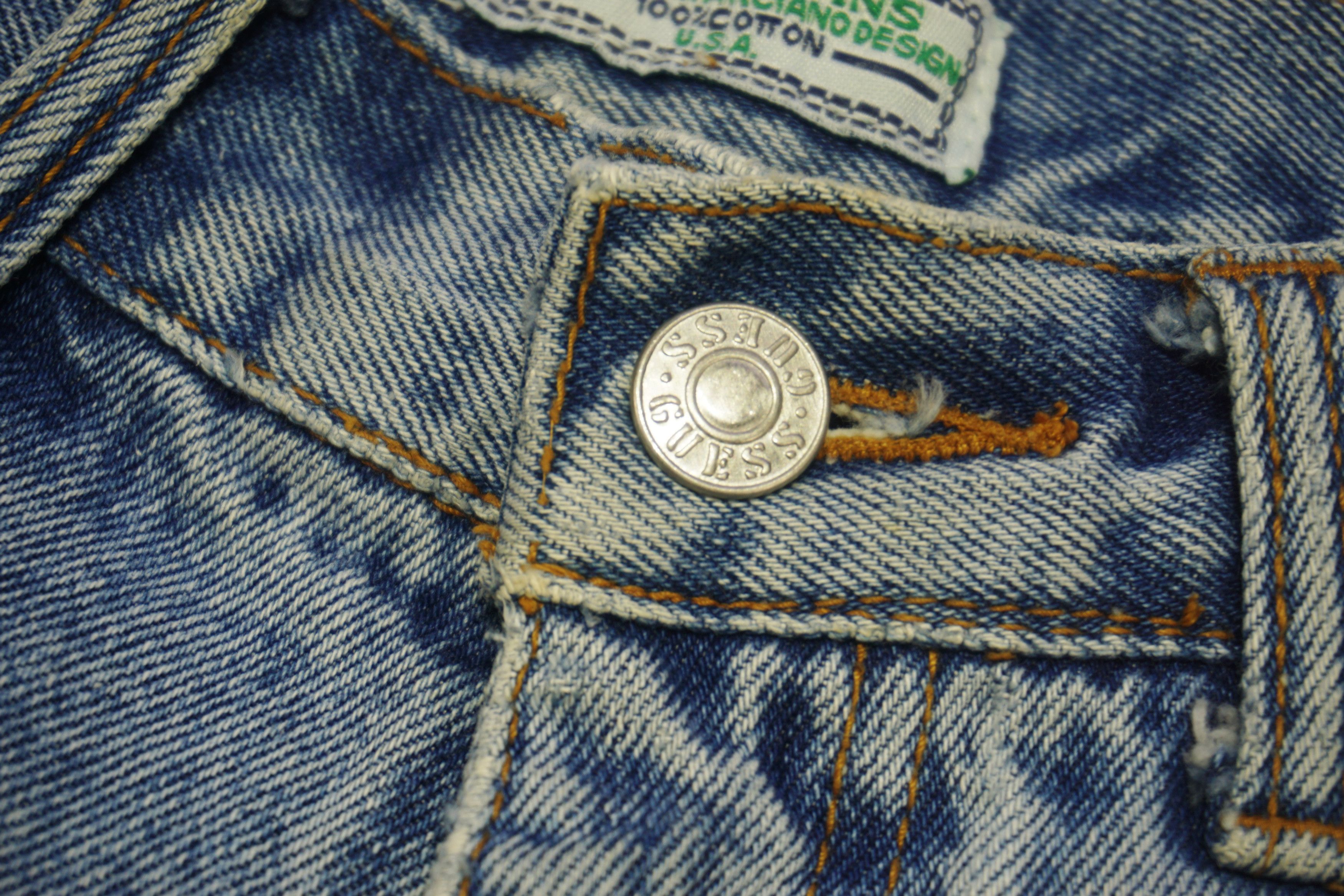 Georges Marciano Guess Jeans by Georges Marciano Loose Fit Baggy Blue Jeans Size US 33 - 4 Thumbnail