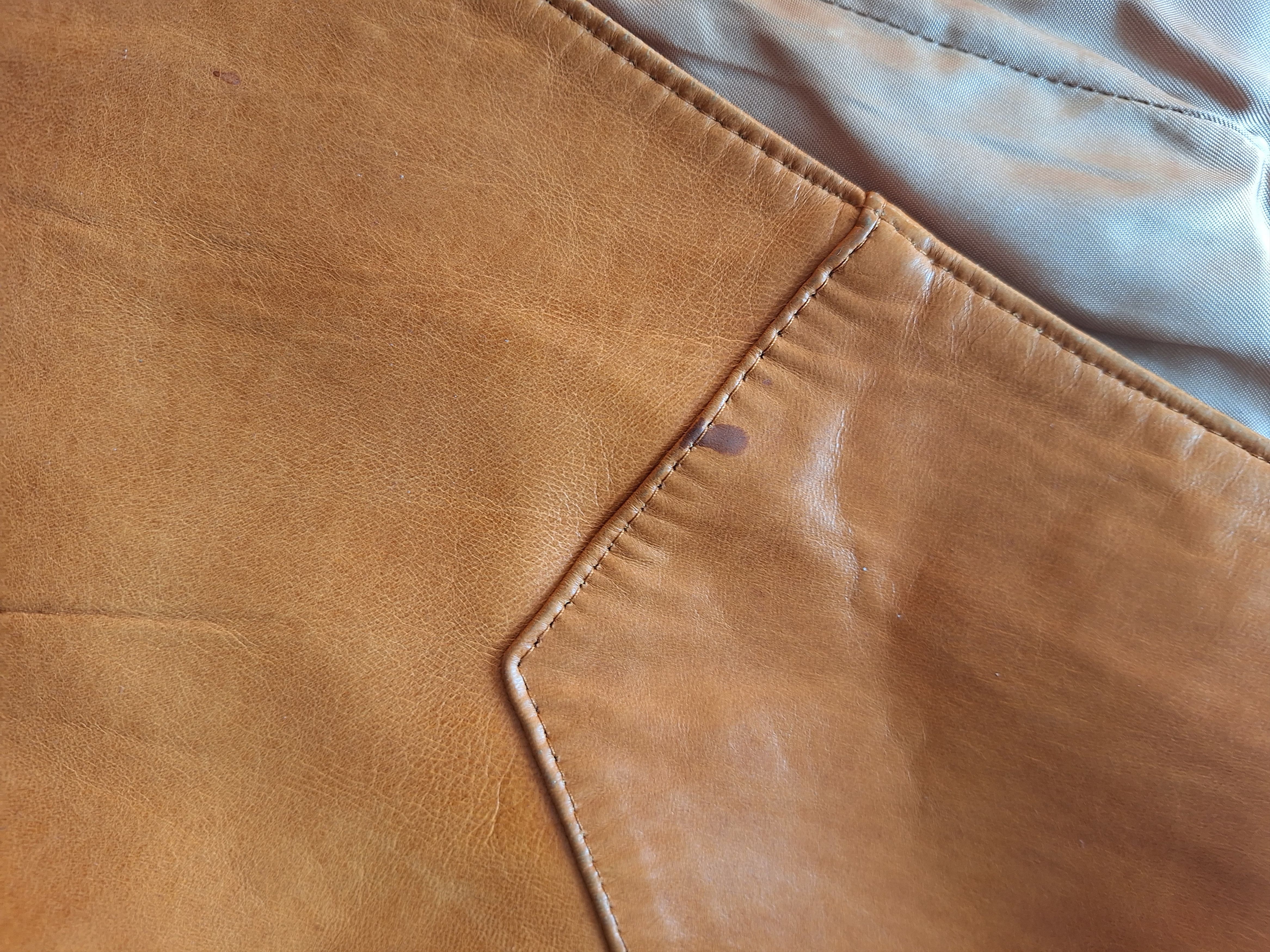 Other Vintage Silton Tan Leather Vest - Western Cowboy Style - L Size US L / EU 52-54 / 3 - 4 Thumbnail