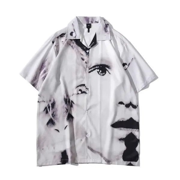 VIBE Vintage Outdoor Summer Hawaiian Blouse Shirt Dark Icon Size US M / EU 48-50 / 2 - 1 Thumbnail