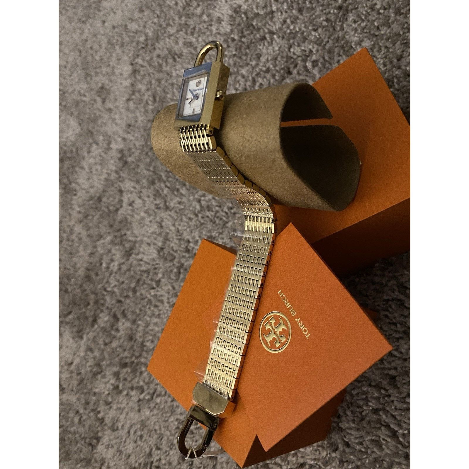 Tory Burch Tory Burch Bracelet Goldstone Watch NIB Size 36 - 7 Thumbnail