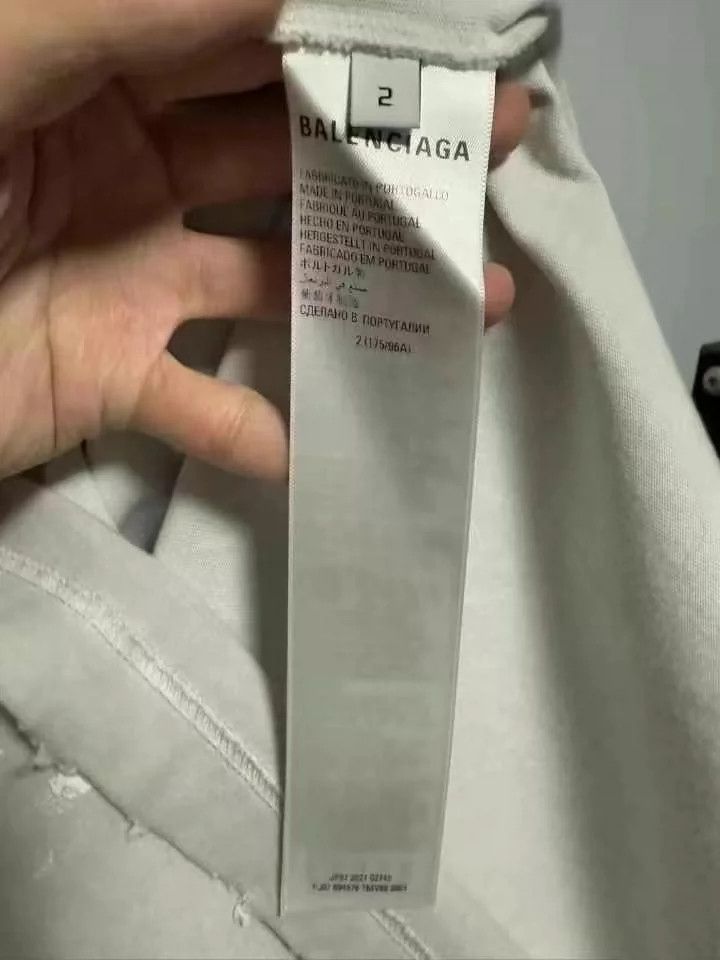 Balenciaga Balenciaga Flame Splatter Short Sleeve Beige Size US M / EU 48-50 / 2 - 4 Thumbnail