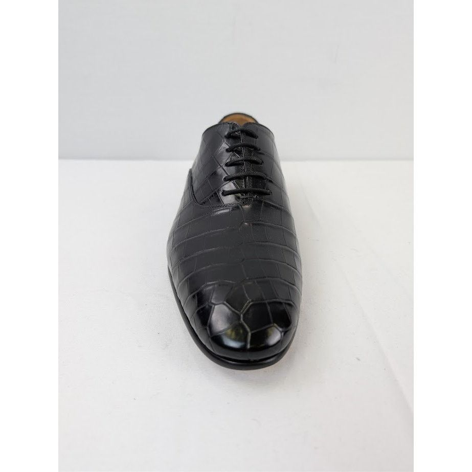Gucci o1rshd1 Croco Niloticus Shoes in Black Size US 10.5 / EU 43-44 - 16 Thumbnail